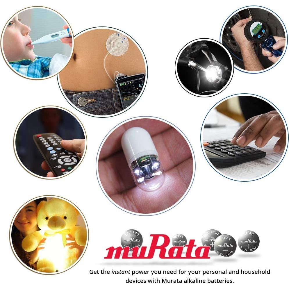 Batería Alcalina Murata LR1120 AG8 1.5V - 5 Unidades