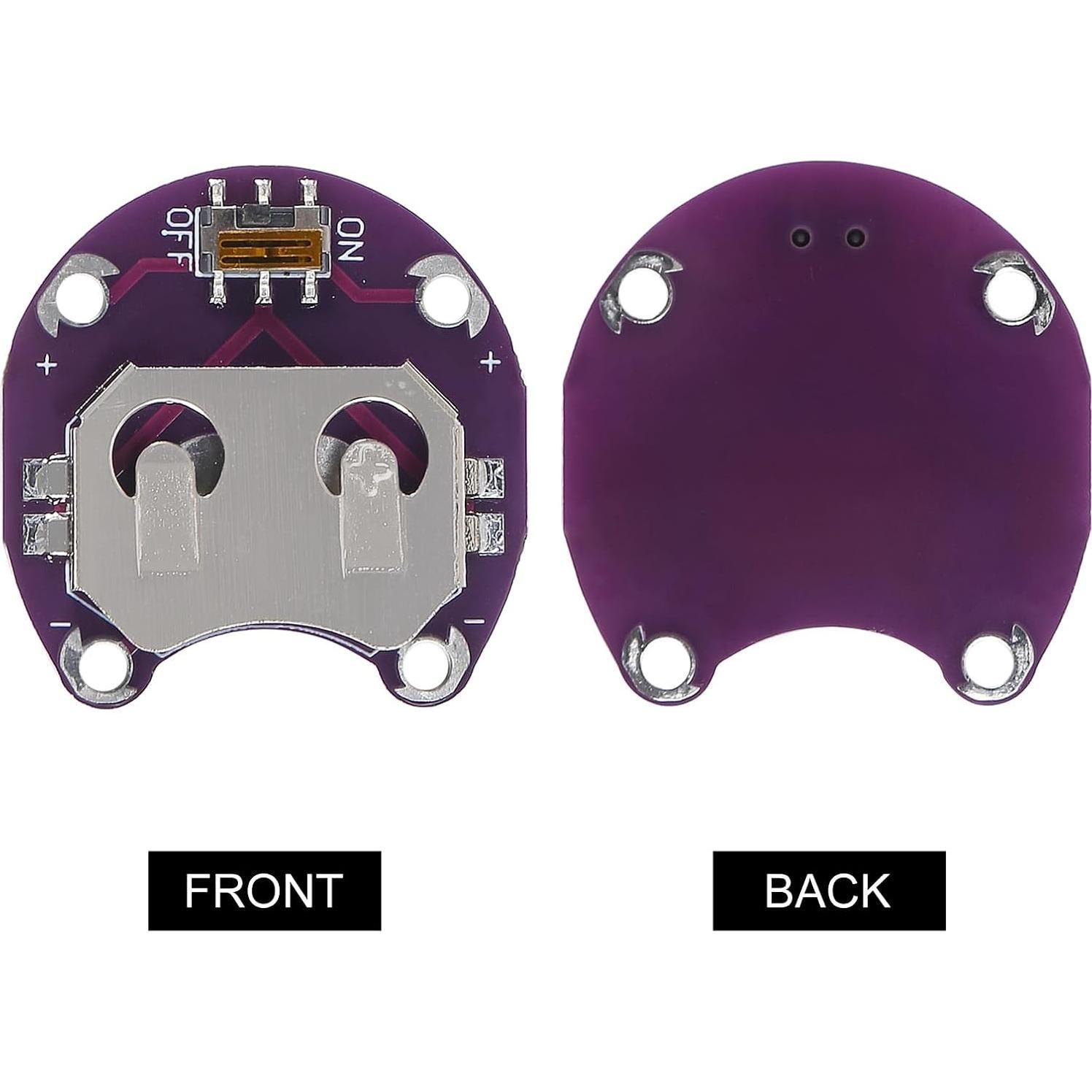 10 Soportes de Batería de Moneda Lilypad CR2032 AEDIKO