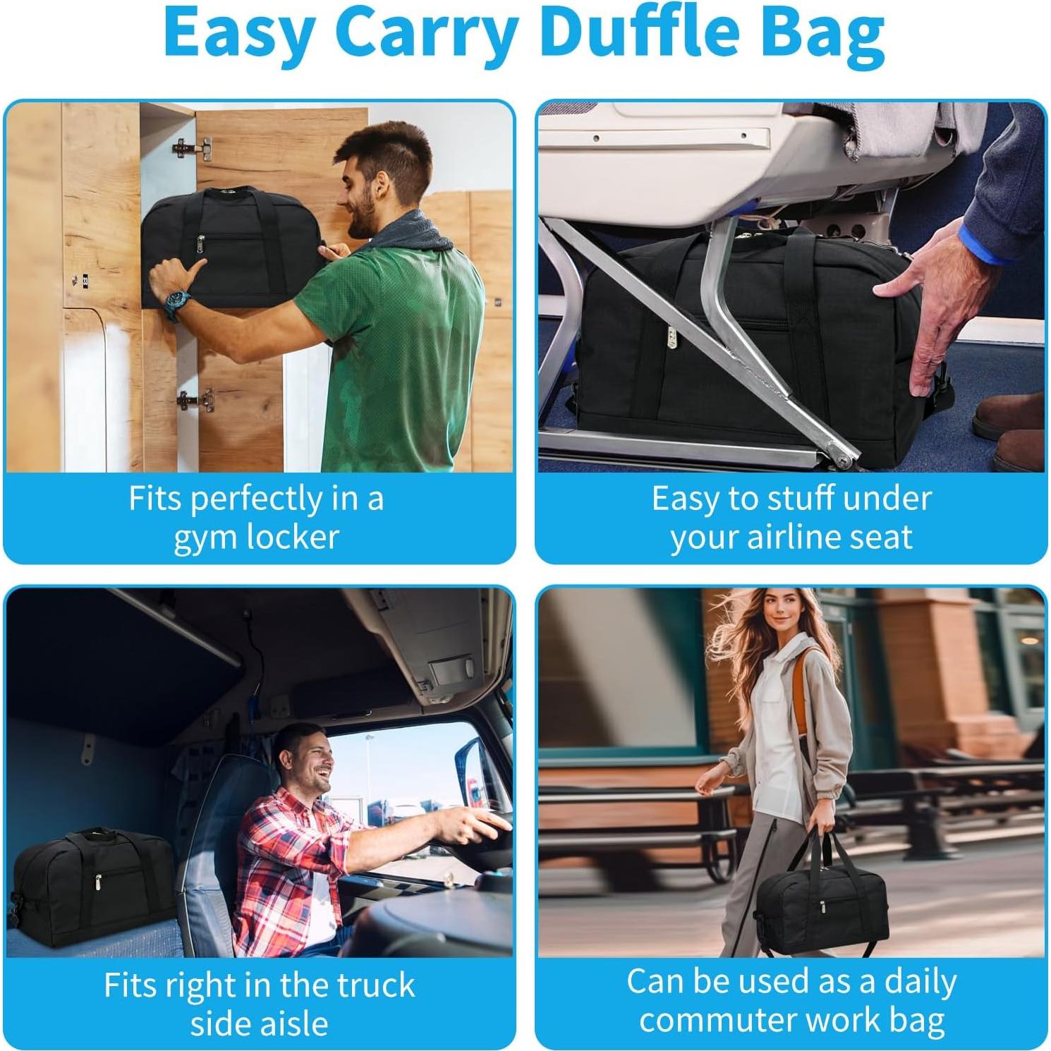 Bolsa de Gimnasio Pequeña Apenze 35.56x20.32x20.32cm Negra