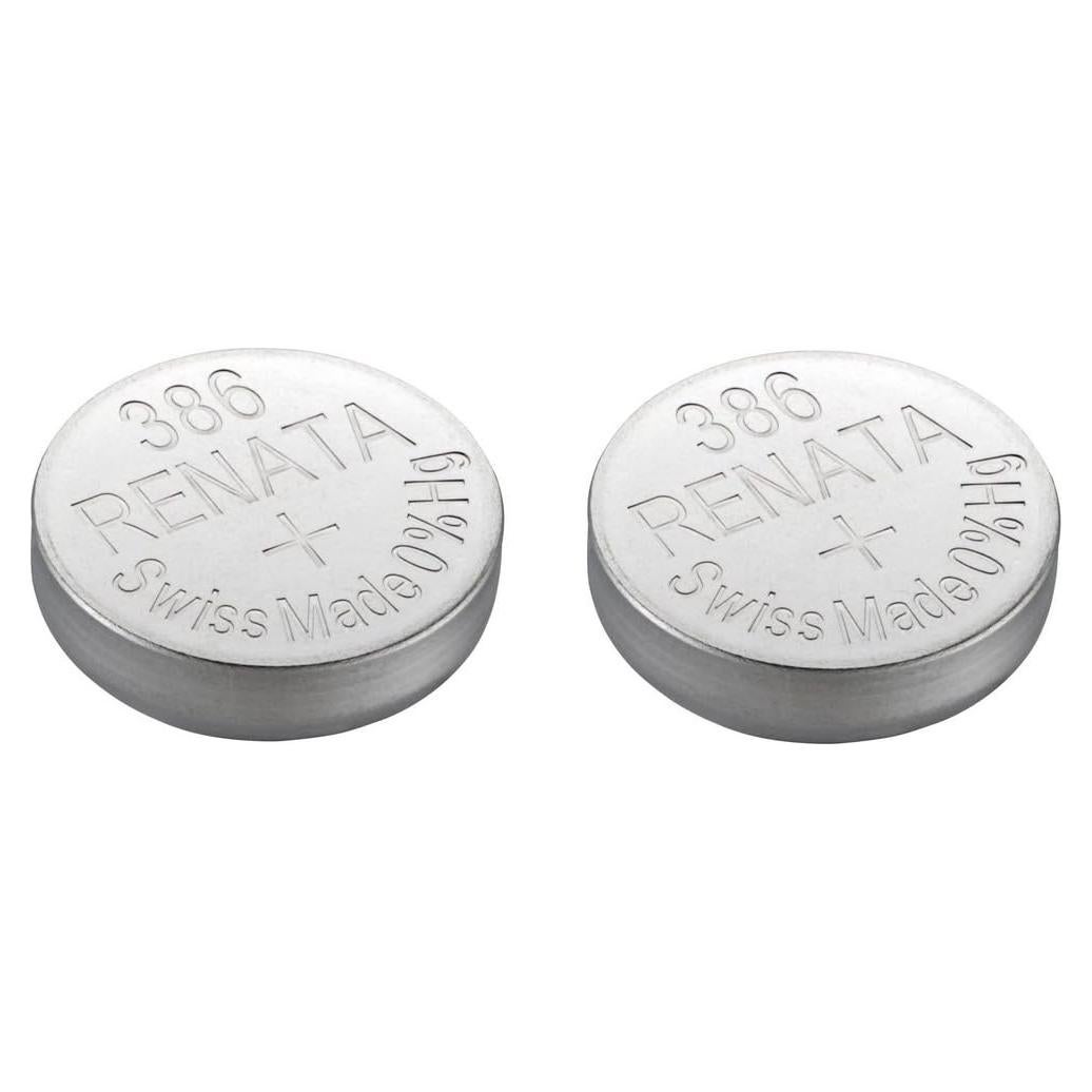 Batería de Reloj Renata 386 SR43SW AG12 1.5V - 2 Unidades