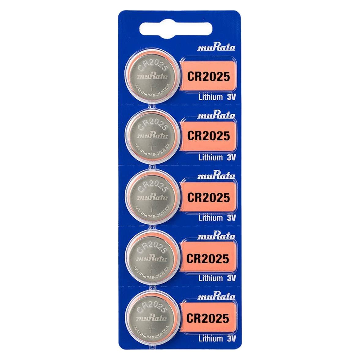 Batería de moneda Murata CR2025 3V - Paquete de 15 unidades