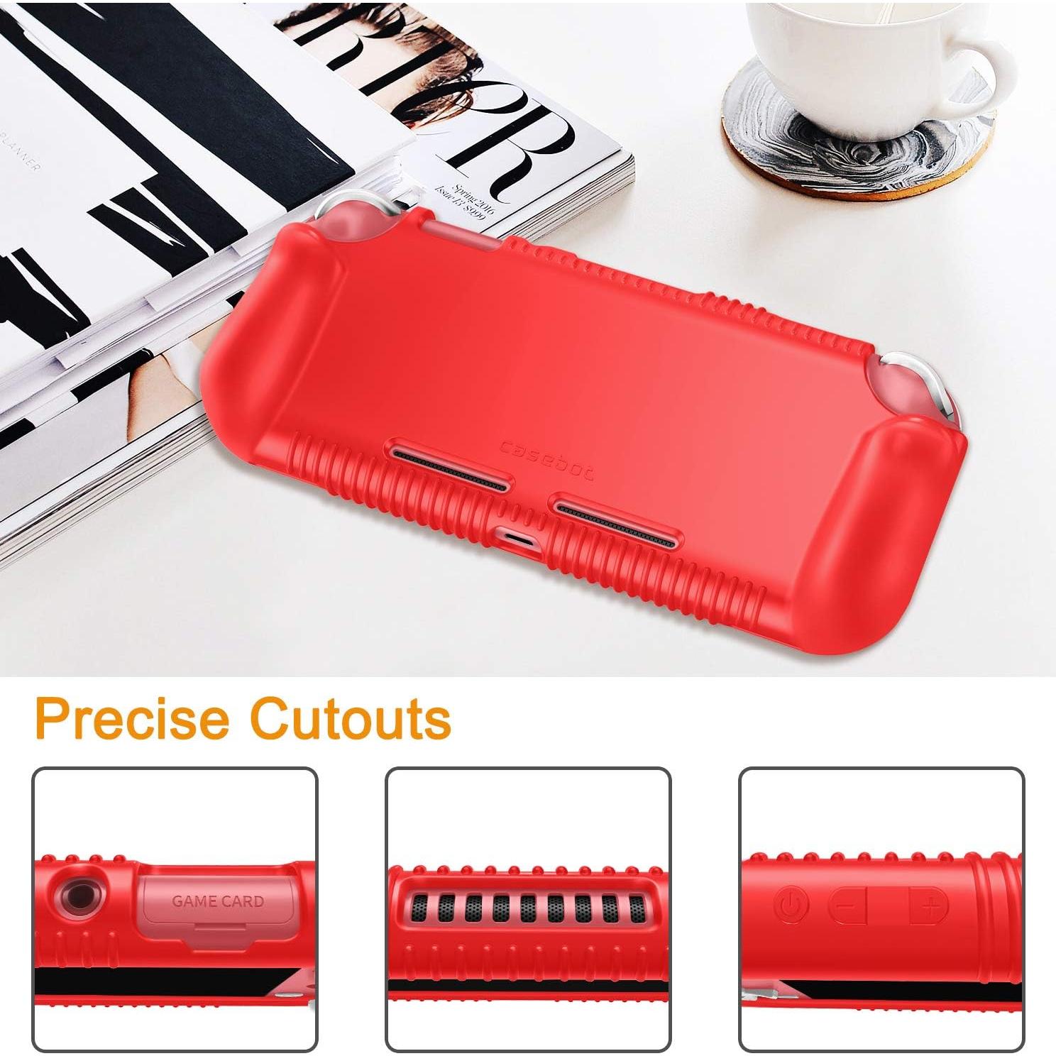 Funda Fintie para Nintendo Switch Lite 2019 - Silicona Roja