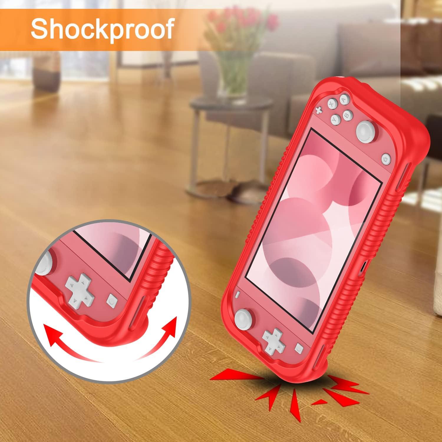 Funda Fintie para Nintendo Switch Lite 2019 - Silicona Roja