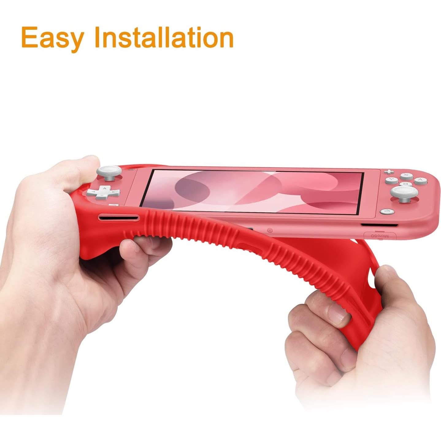 Funda Fintie para Nintendo Switch Lite 2019 - Silicona Roja