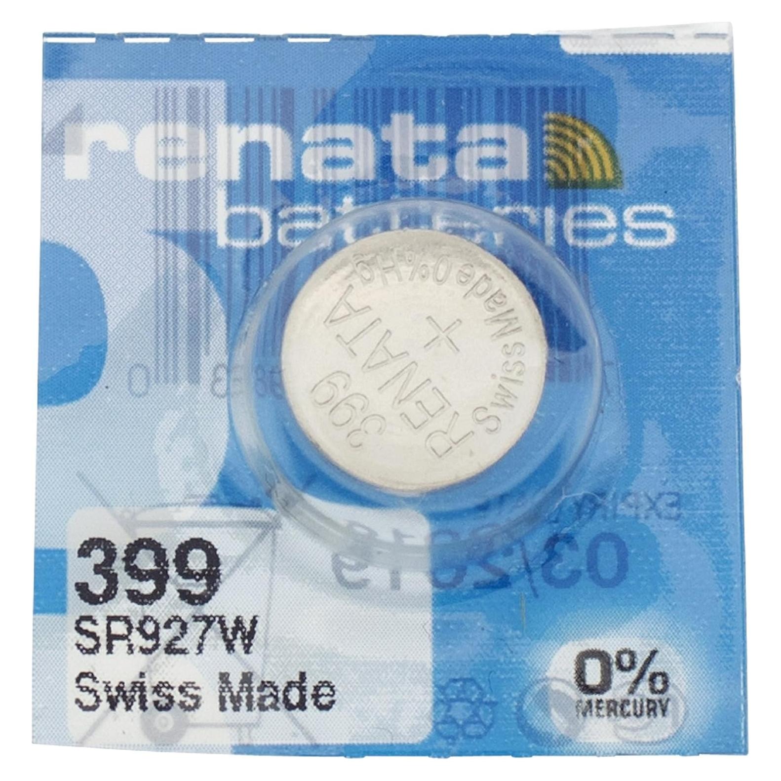 Batería de Reloj Renata 399 SR927W - 1 Paquete - 1.30g