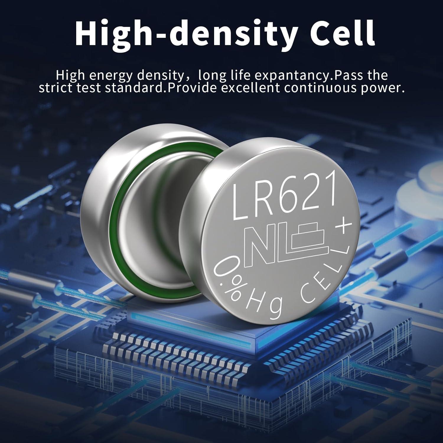 Paquete de 20 Baterías de Reloj PKCELL AG1 1.5V SR621SW