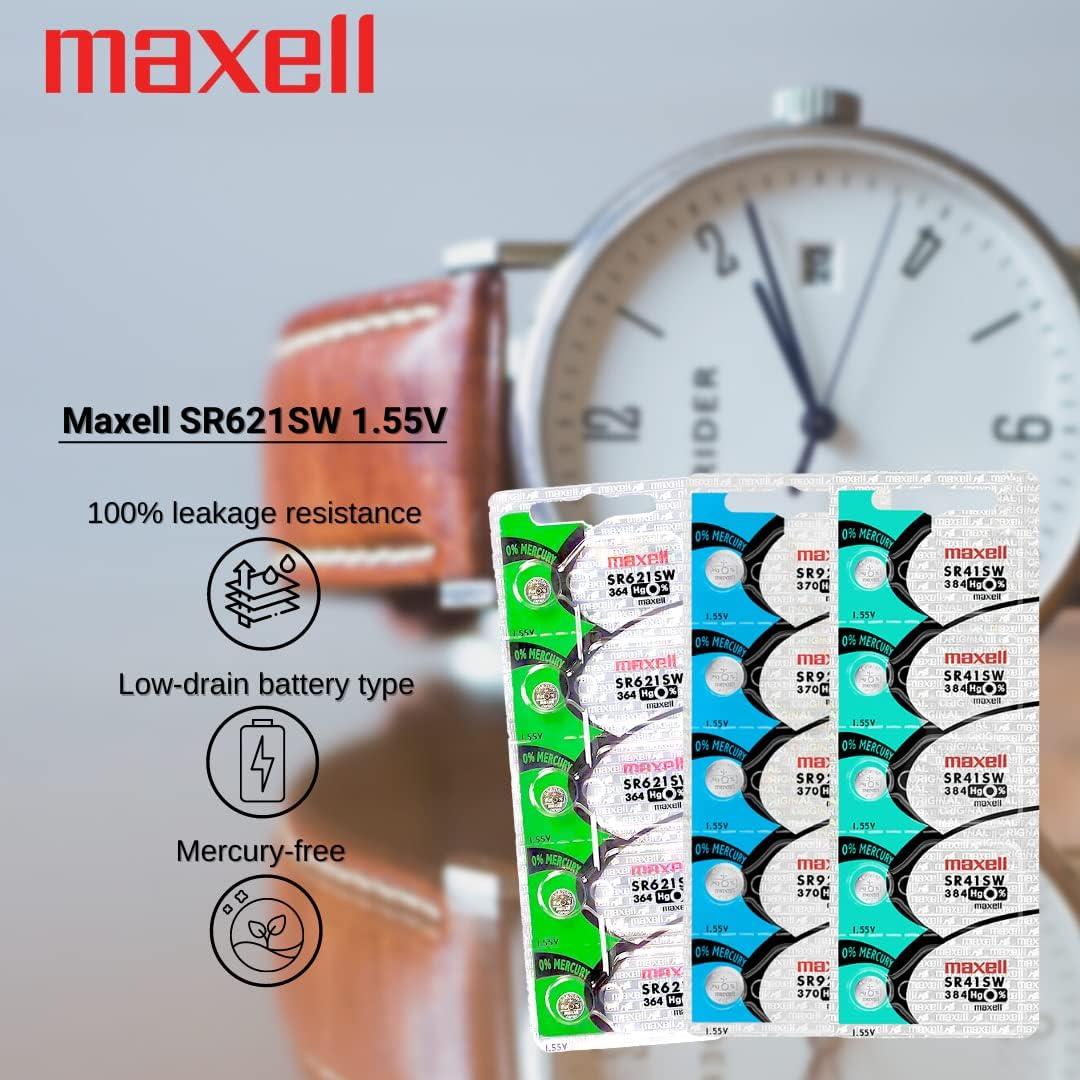 Batería de Botón Maxell SR621SW 1.5V Óxido de Plata