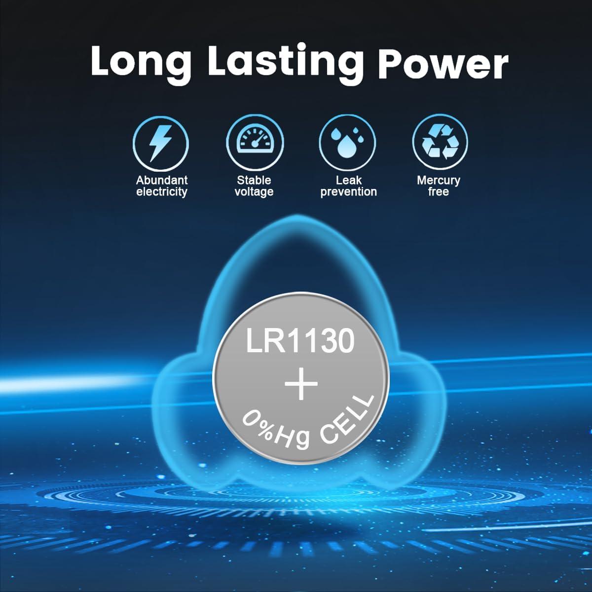 Paquete de 10 Baterías Alcalinas AG10 Vtreneg 1.5V para Dispositivos