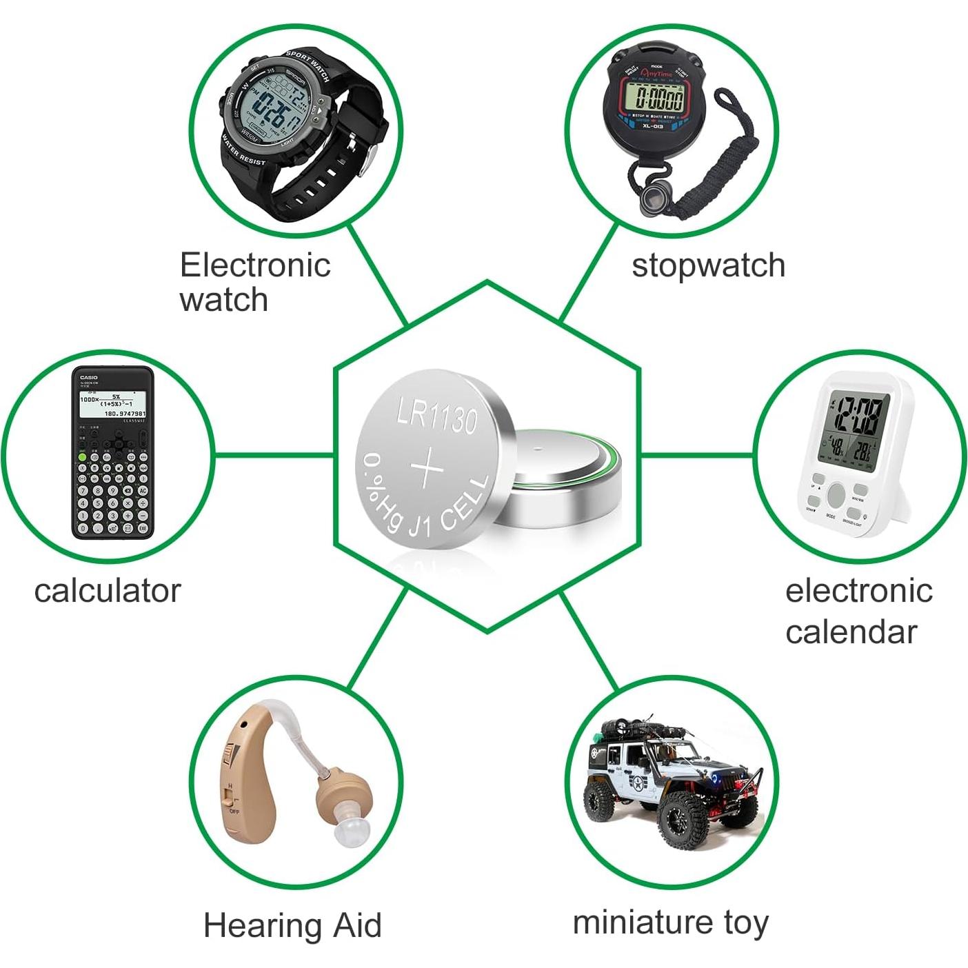Baterías LR1130 Alcalinas de Larga Duración - Paquete de 25