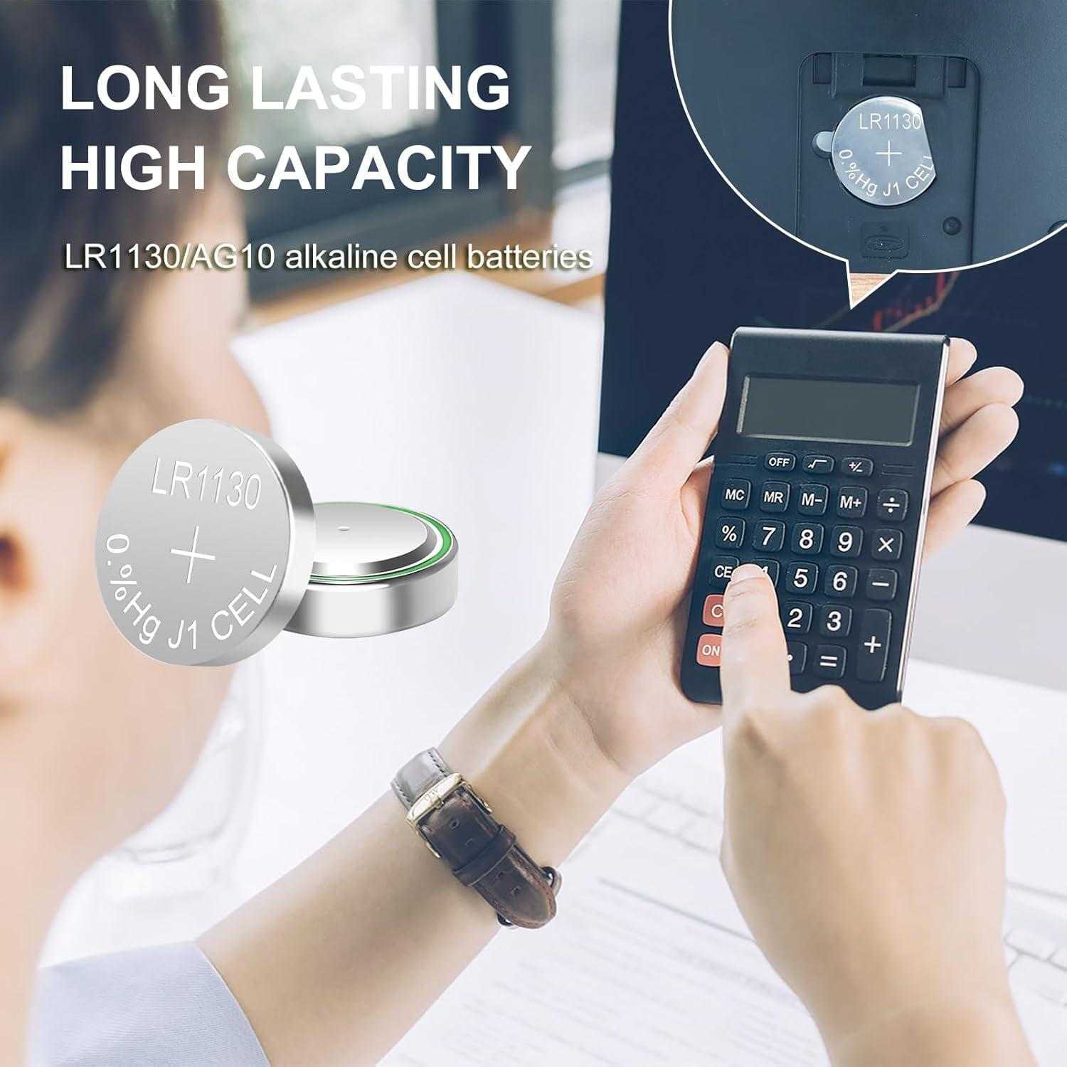 Baterías LR1130 Alcalinas de Larga Duración - Paquete de 25