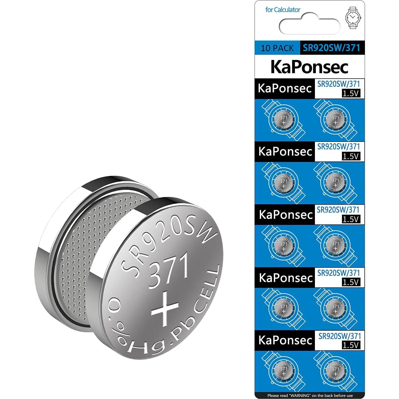 20 Baterías de Óxido de Plata SR920SW KaPonsec 32g