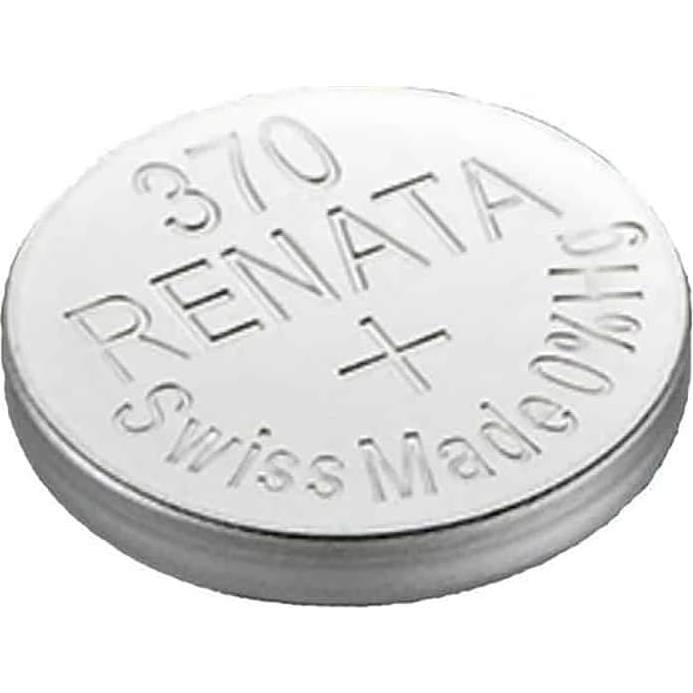 10 Baterías de Reloj Renata Suiza 370 0% Mercurio