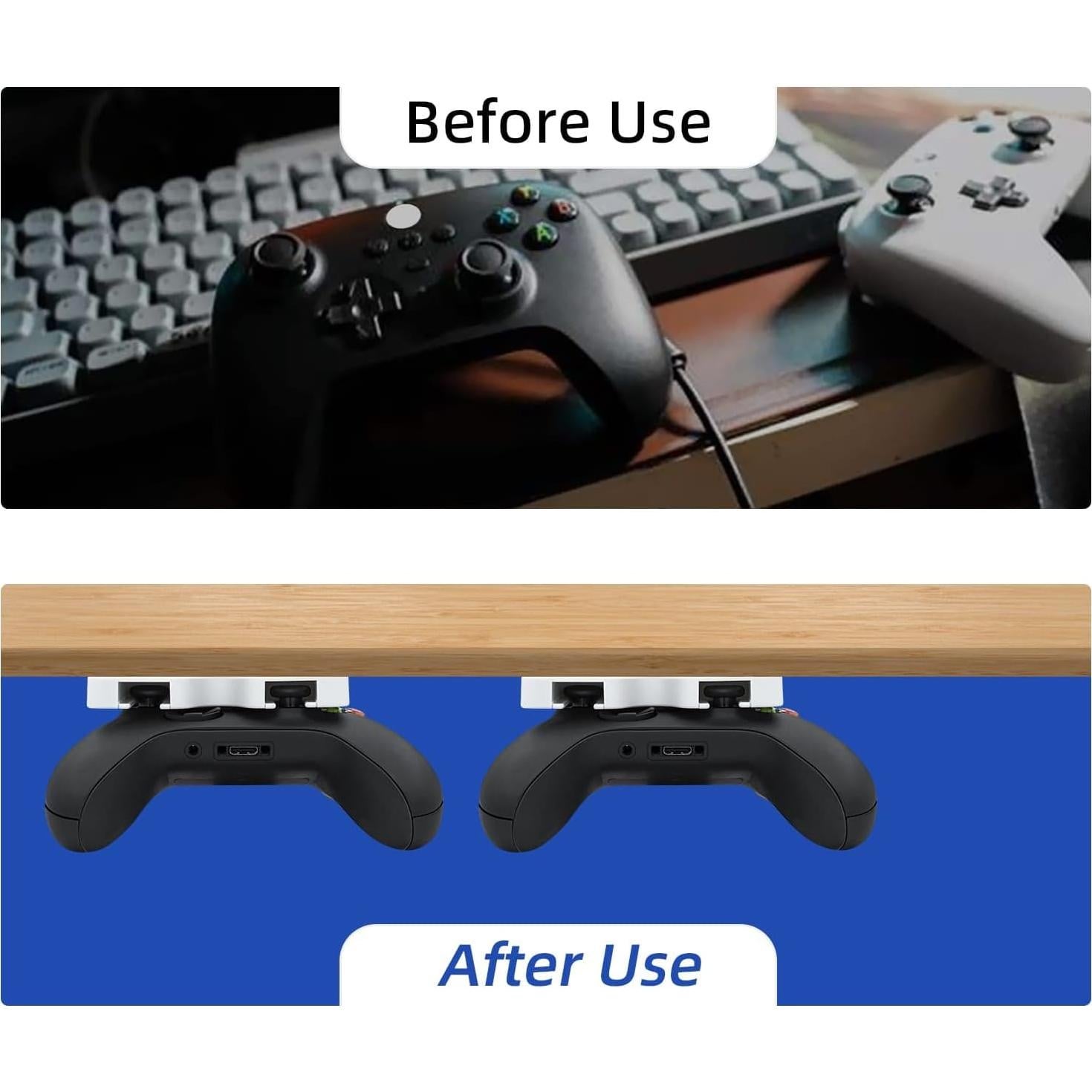 Soporte de escritorio Mcbazel para controladores Xbox y Switch - Blanco