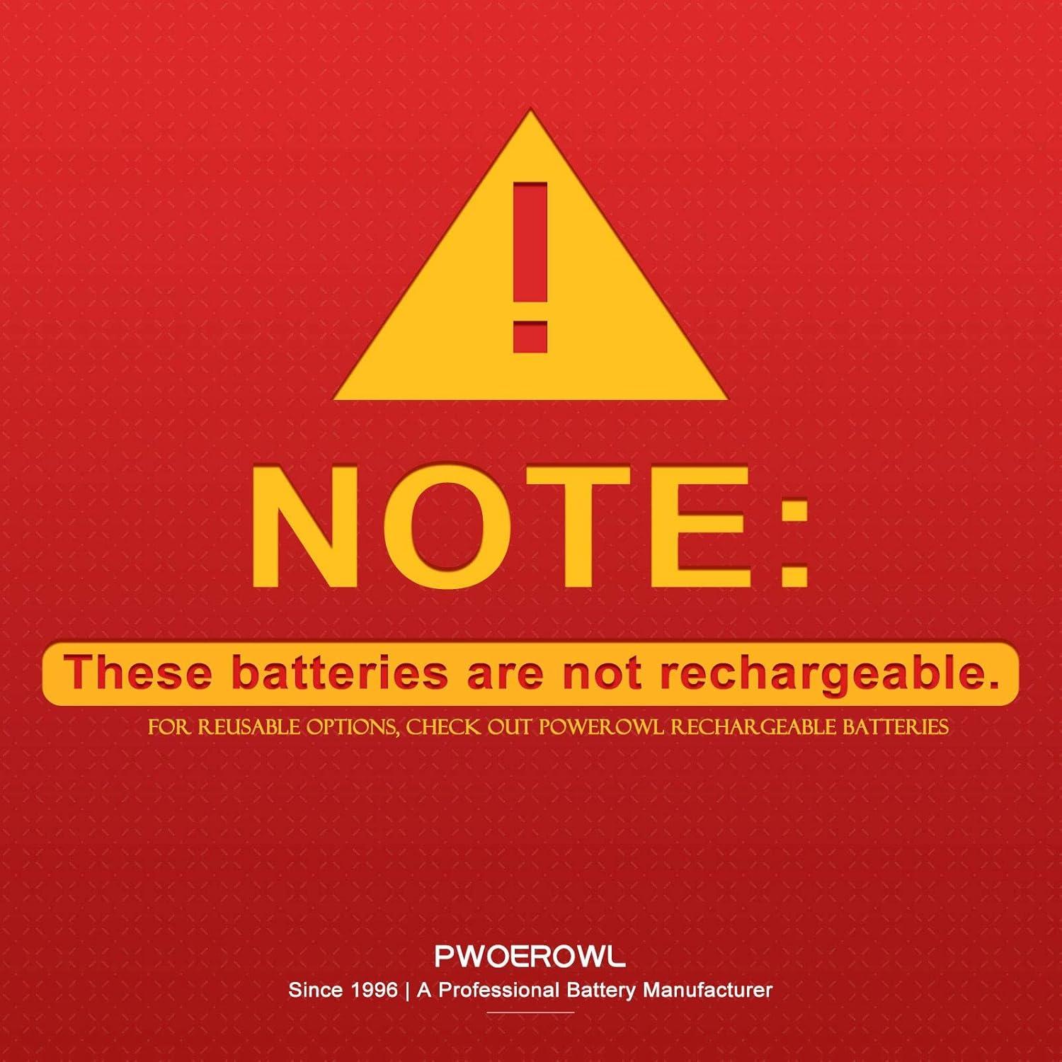 Baterías Alcalinas AA AAA y Lr41 POWEROWL 40 PCS