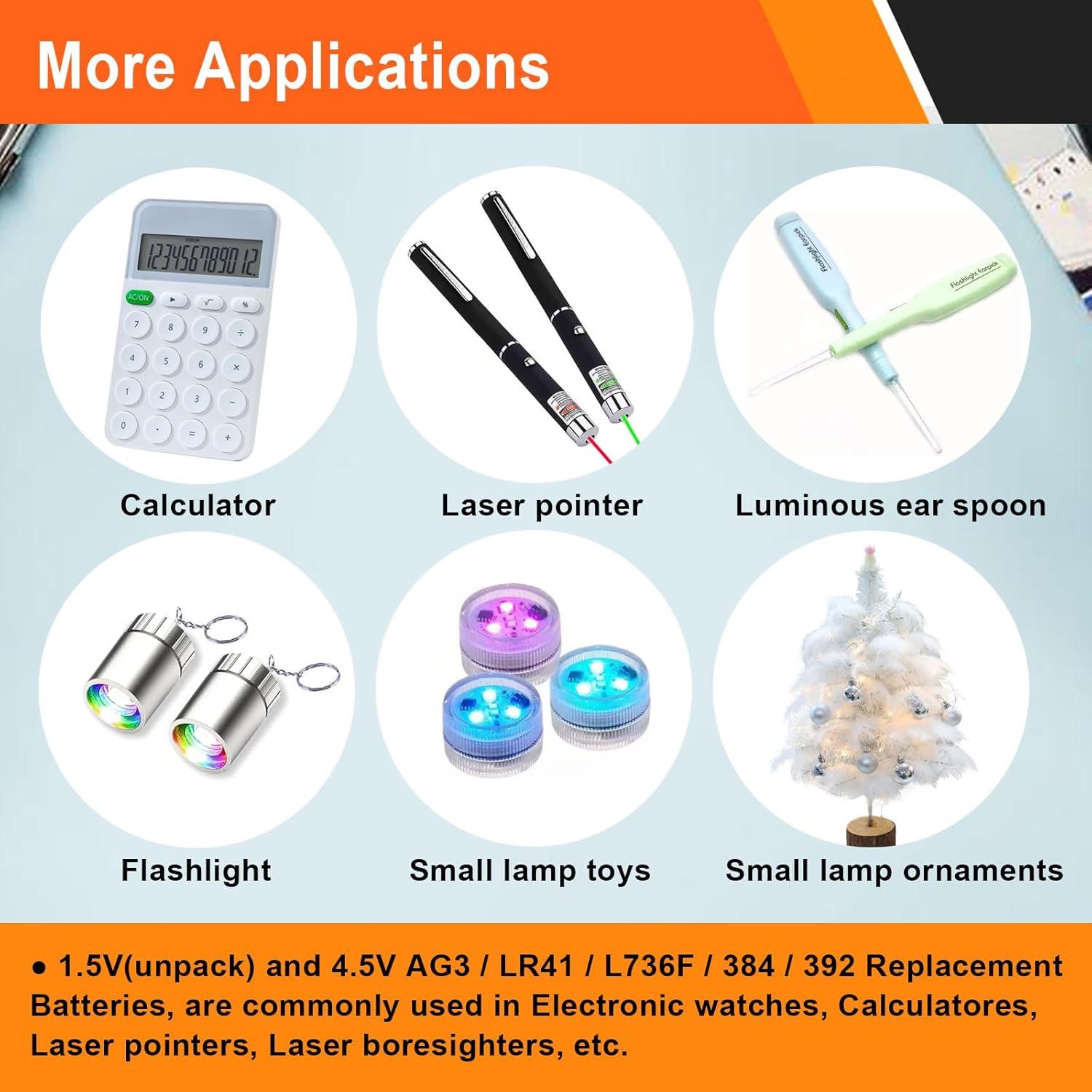 Baterías de botón Bayattoo L736F 30 unidades 4.5V para juguetes