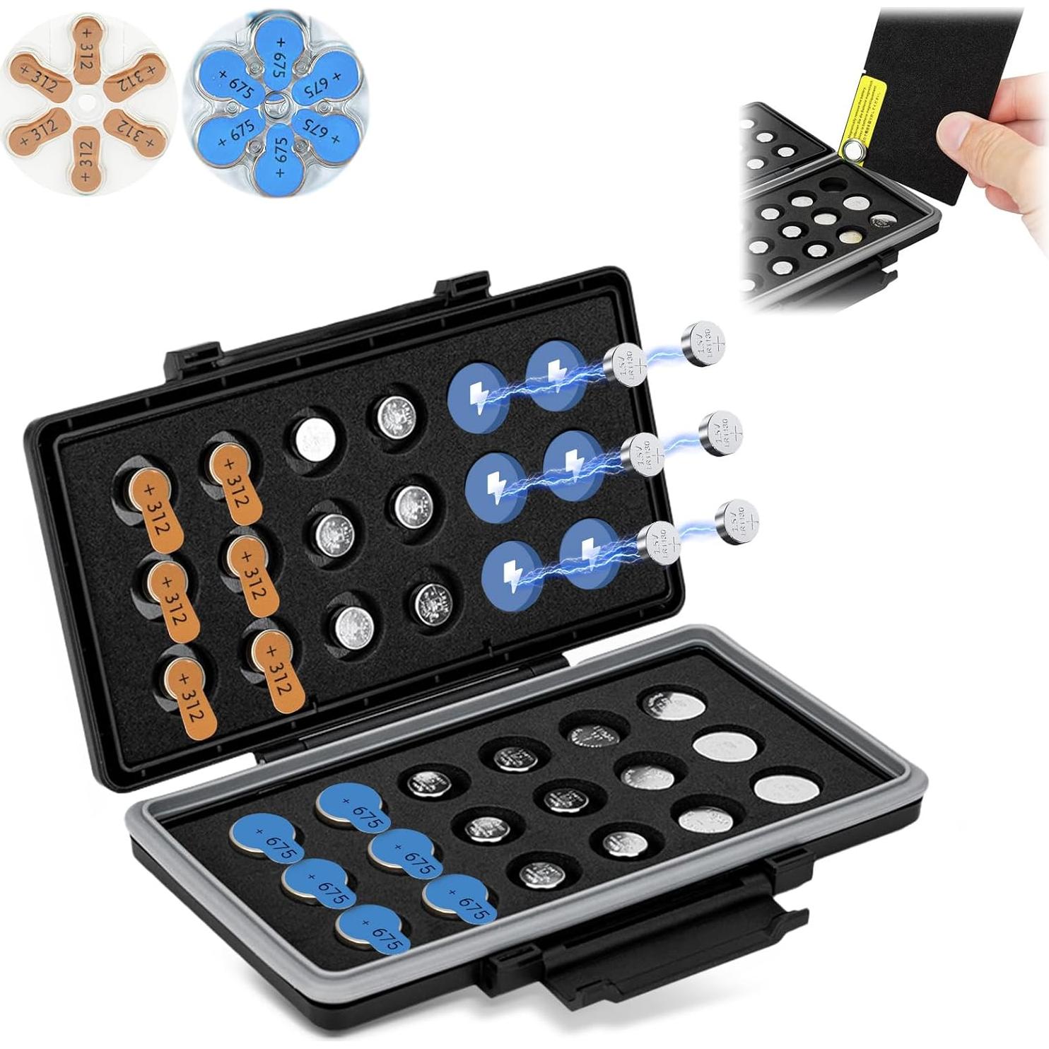 Caja de Baterías Tamaño 312 + 36x LR1130 LR41 376 377