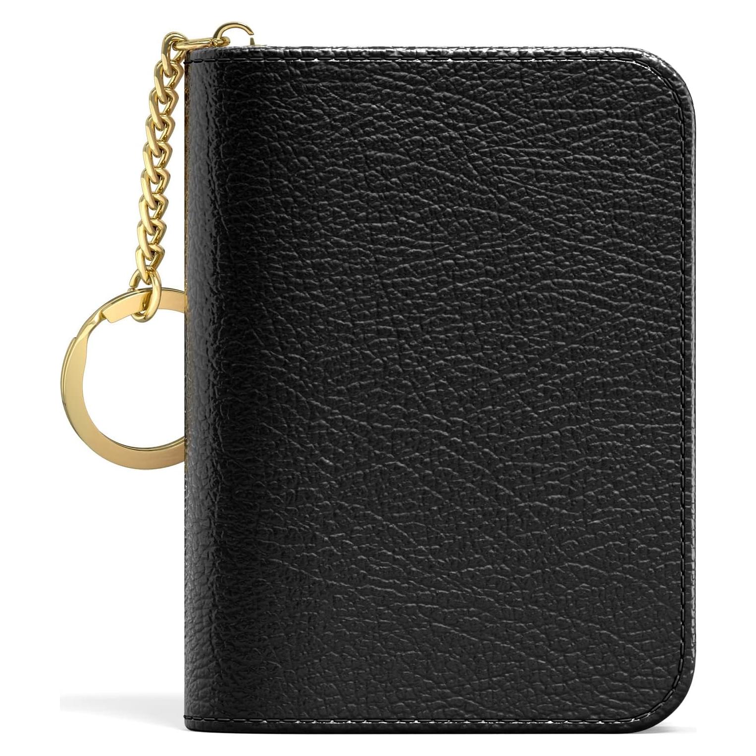 Tarjetero Aiawoxc Negro RFID Cuero Compacto 12 Ranuras