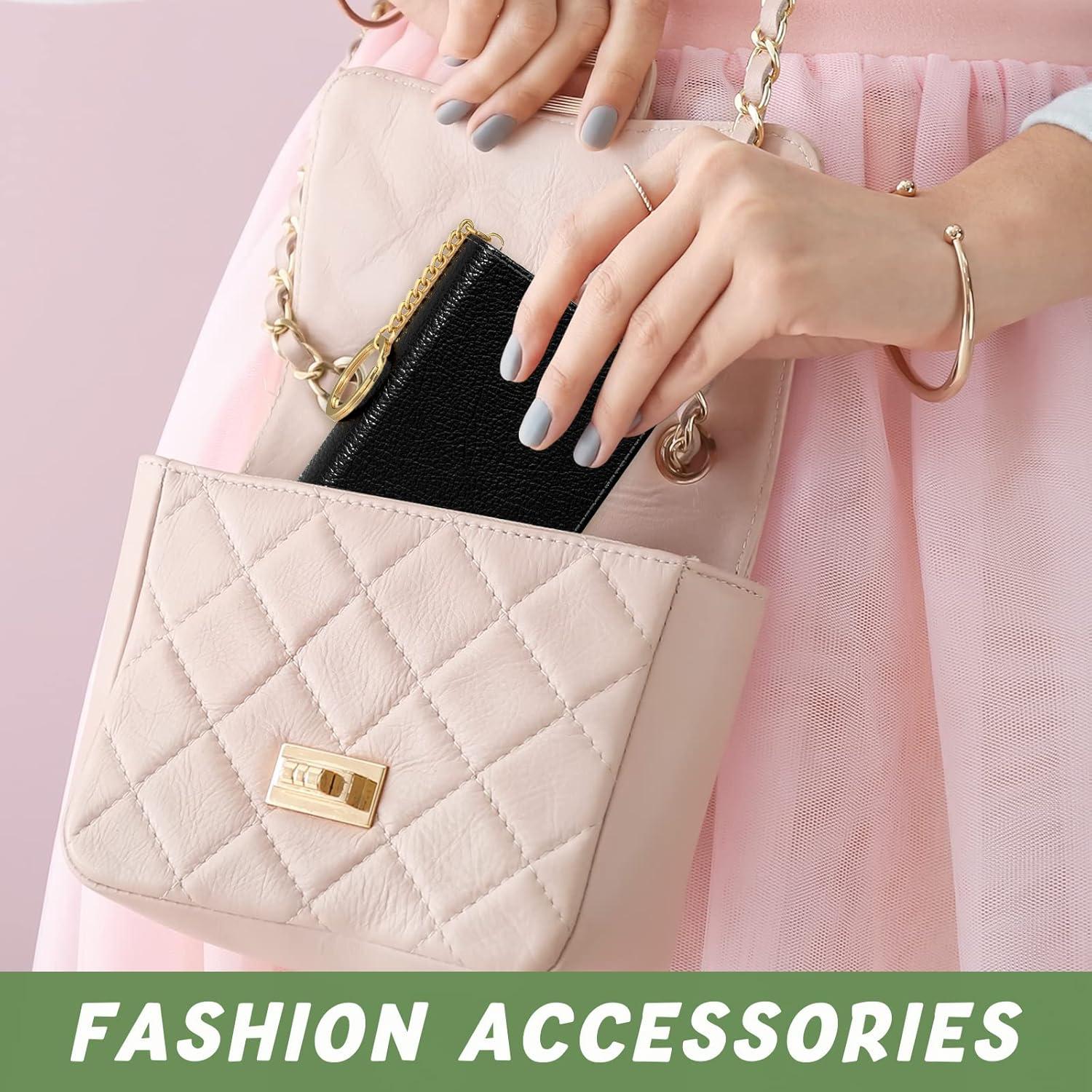 Tarjetero Aiawoxc Negro RFID Cuero Compacto 12 Ranuras