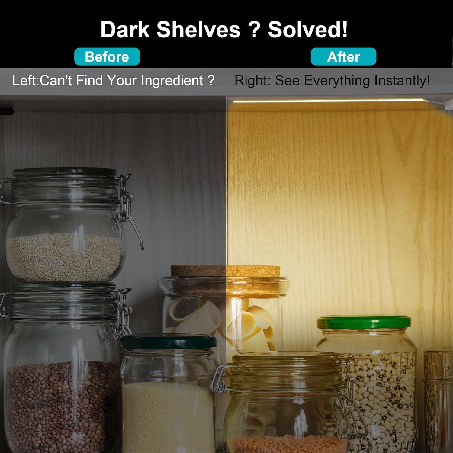 Paquete de 3 luces LED COB Martronic 38 cm luz cálida 3000K