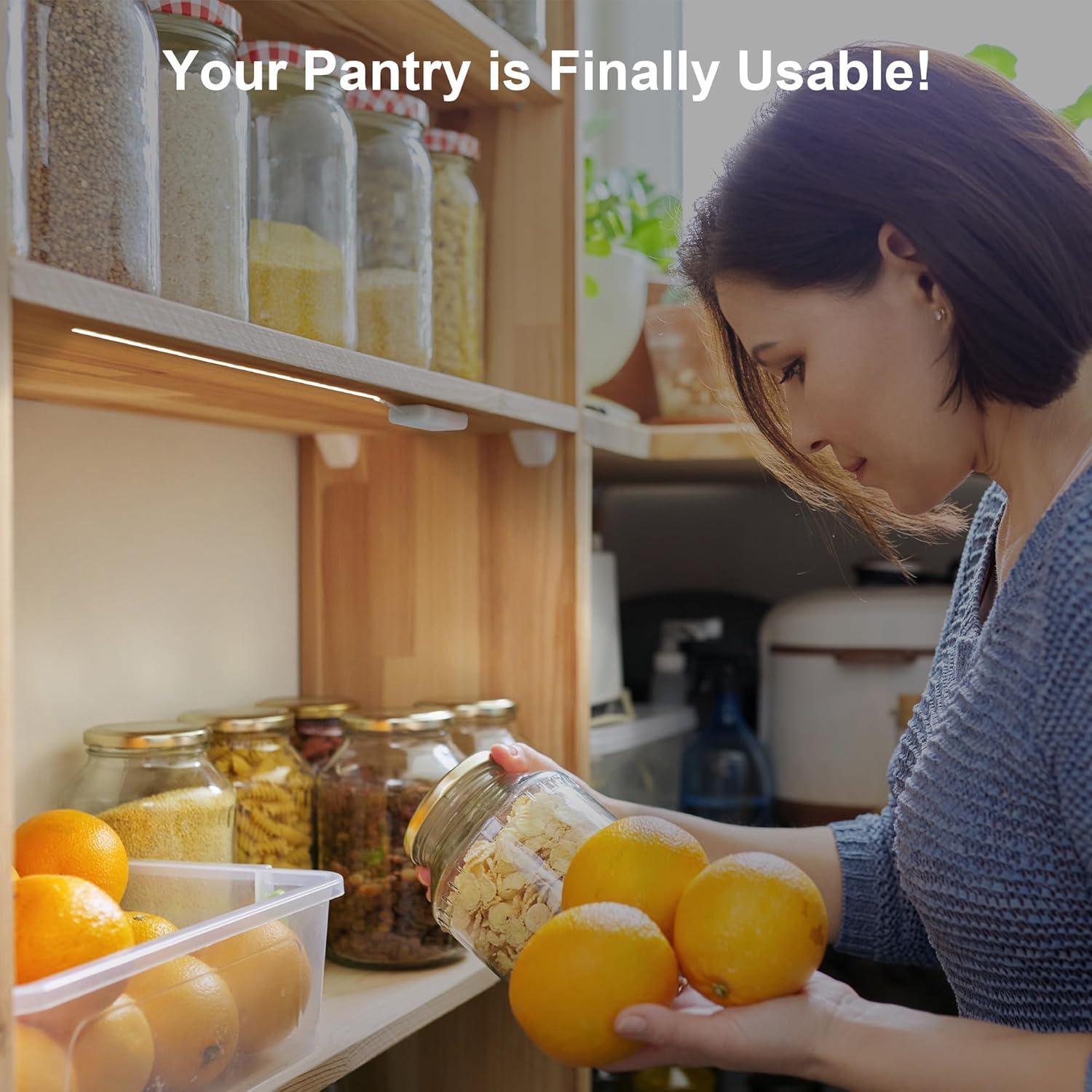 Paquete de 3 luces LED COB Martronic 38 cm luz cálida 3000K