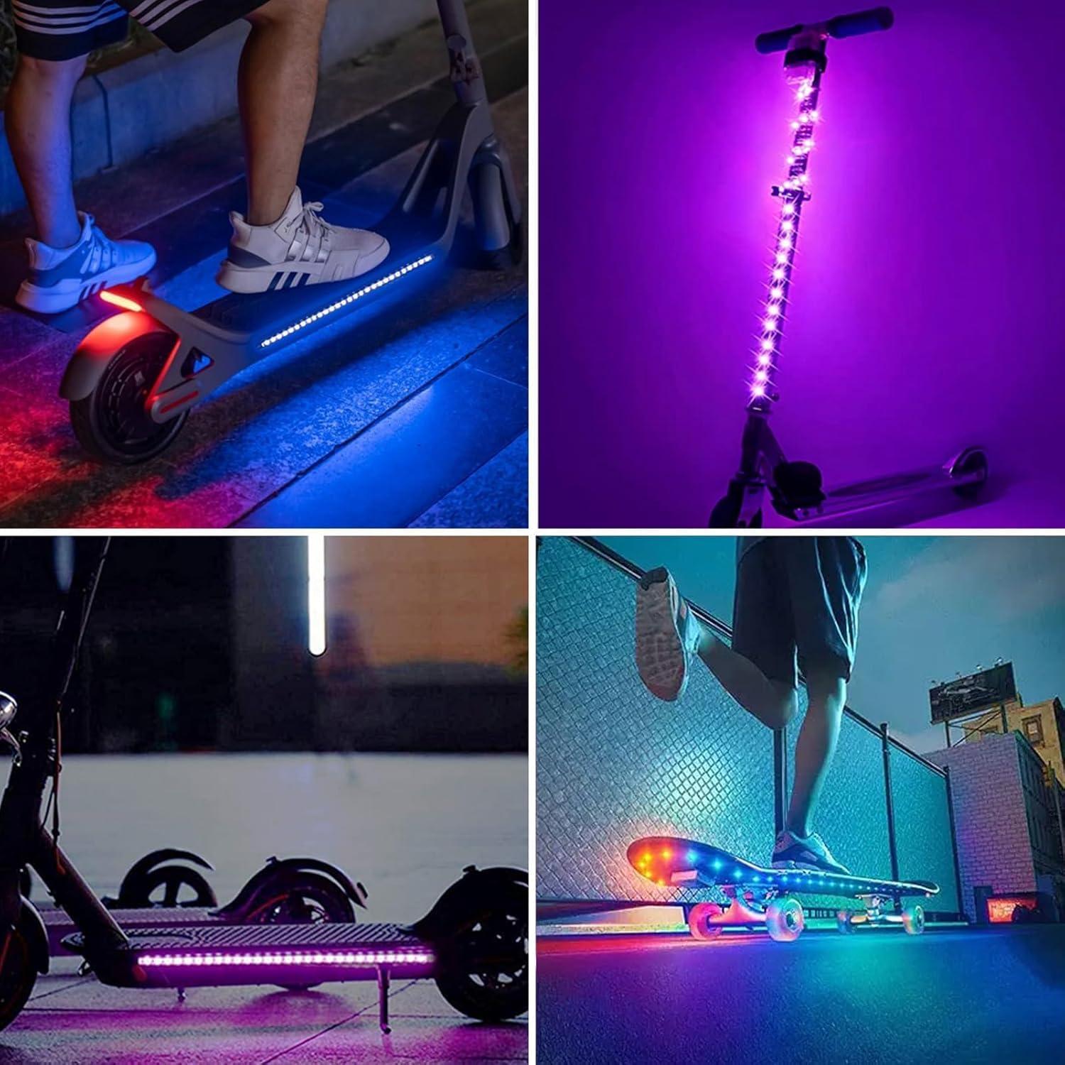 Luces de tira LED recargables RUISHINE 6.1m RGB con control APP