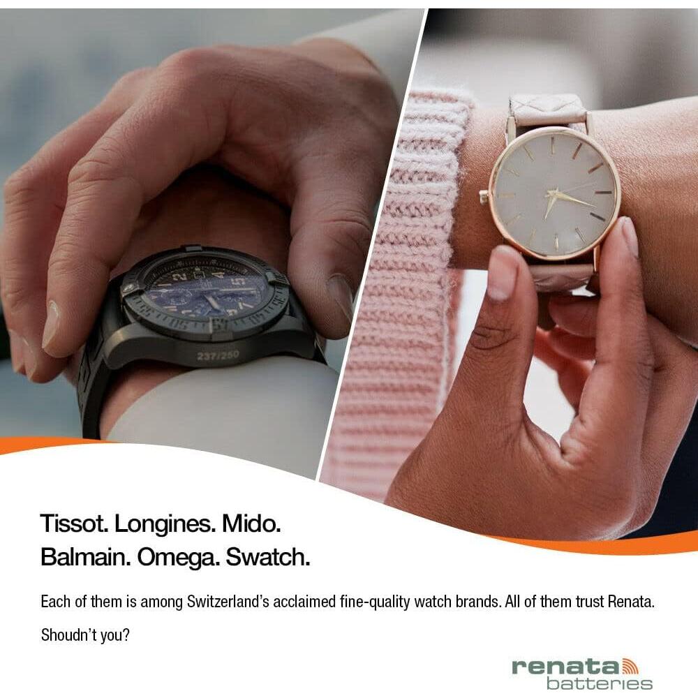 Baterías de Óxido de Plata Renata 301 SR43SW - 1.55V (2 Unidades)