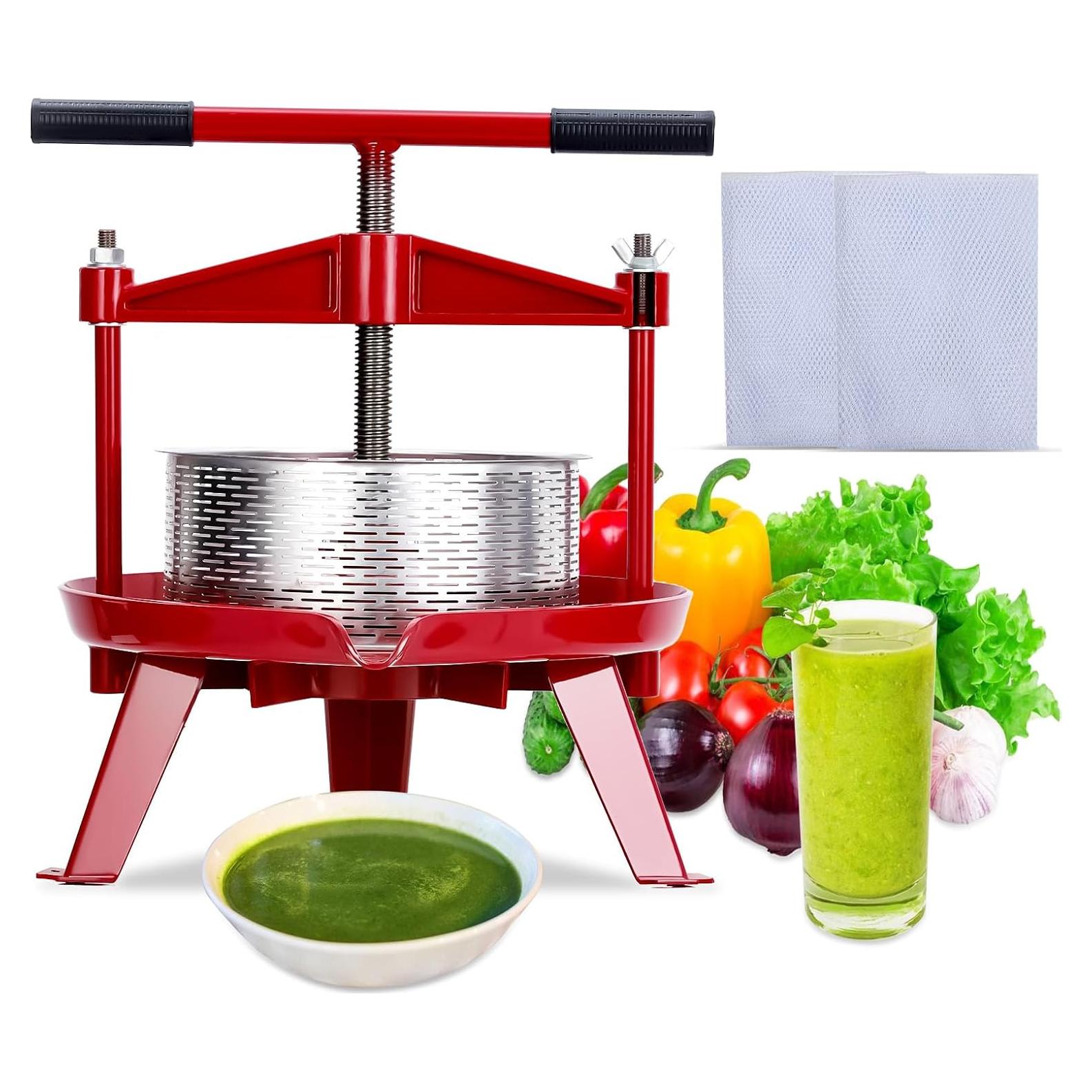 Prensa de Vino Takywep 14L Acero Inoxidable Mango en T