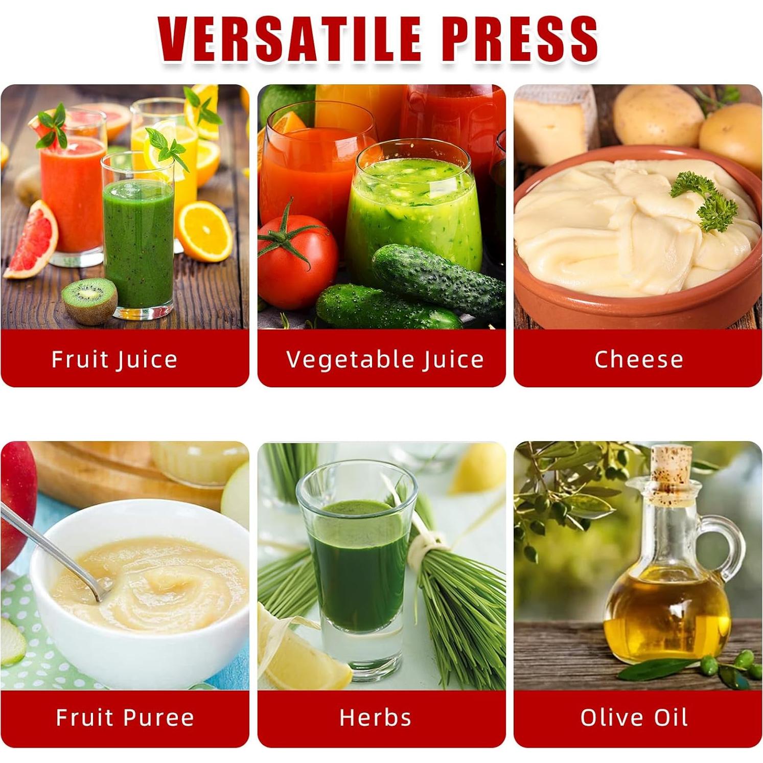 Prensa de Vino Takywep 14L Acero Inoxidable Mango en T