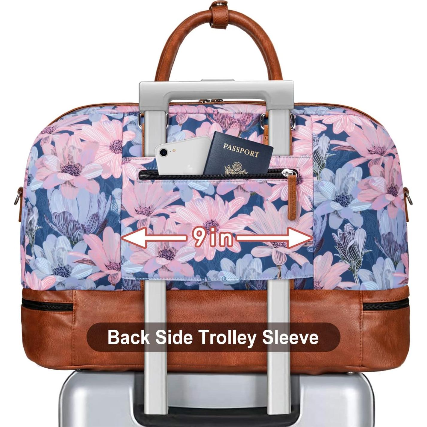 IBFUN Bolsa de Viaje Grande para Mujeres 3Pcs Set con Compartimento