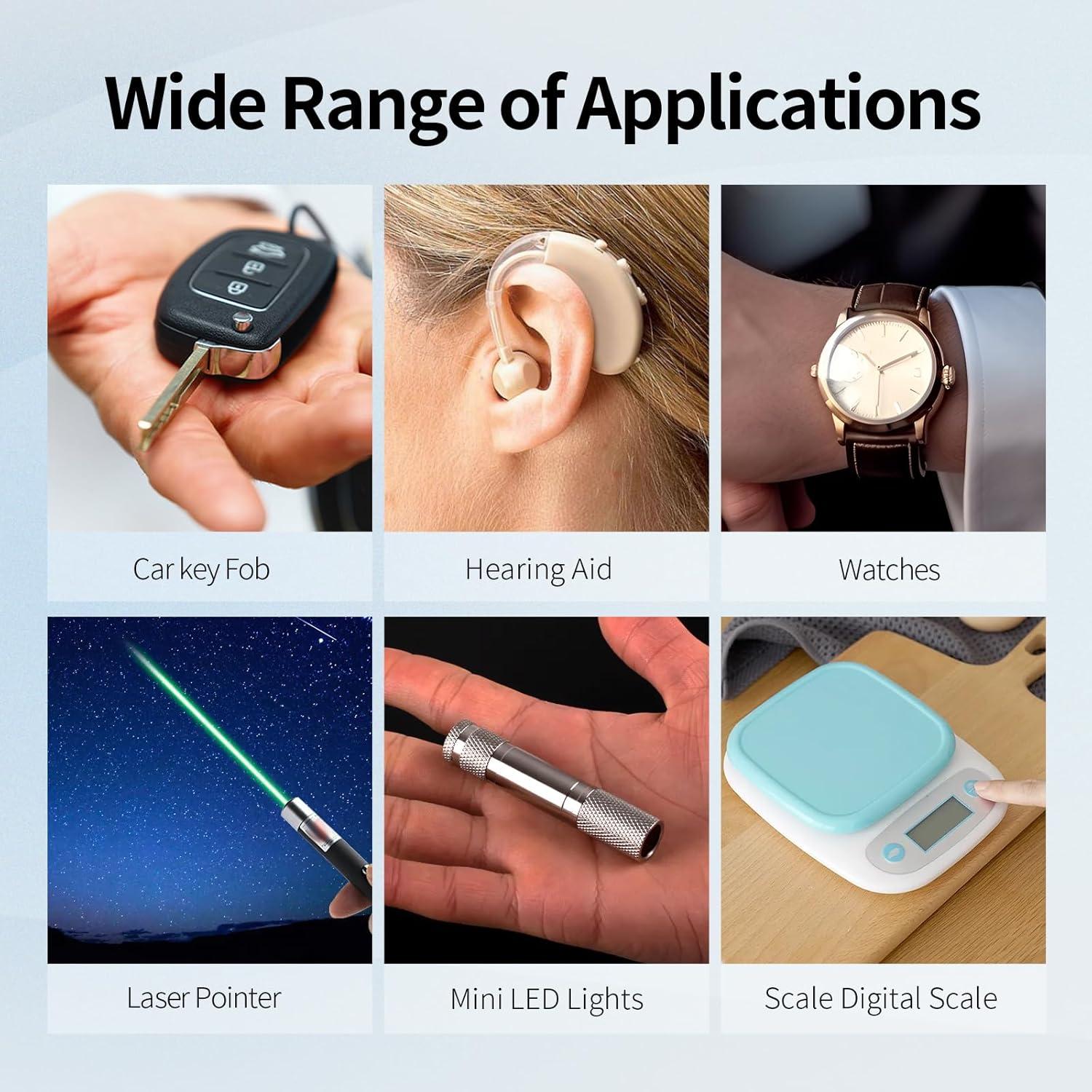 Baterías de Reloj AG4 Fuspower 1.5V Paquete de 10 Unidades