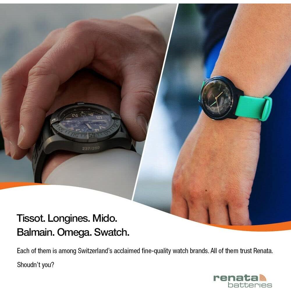 Baterías de Óxido de Plata Renata 379 SR521SW - 1.55V (2 Unidades)