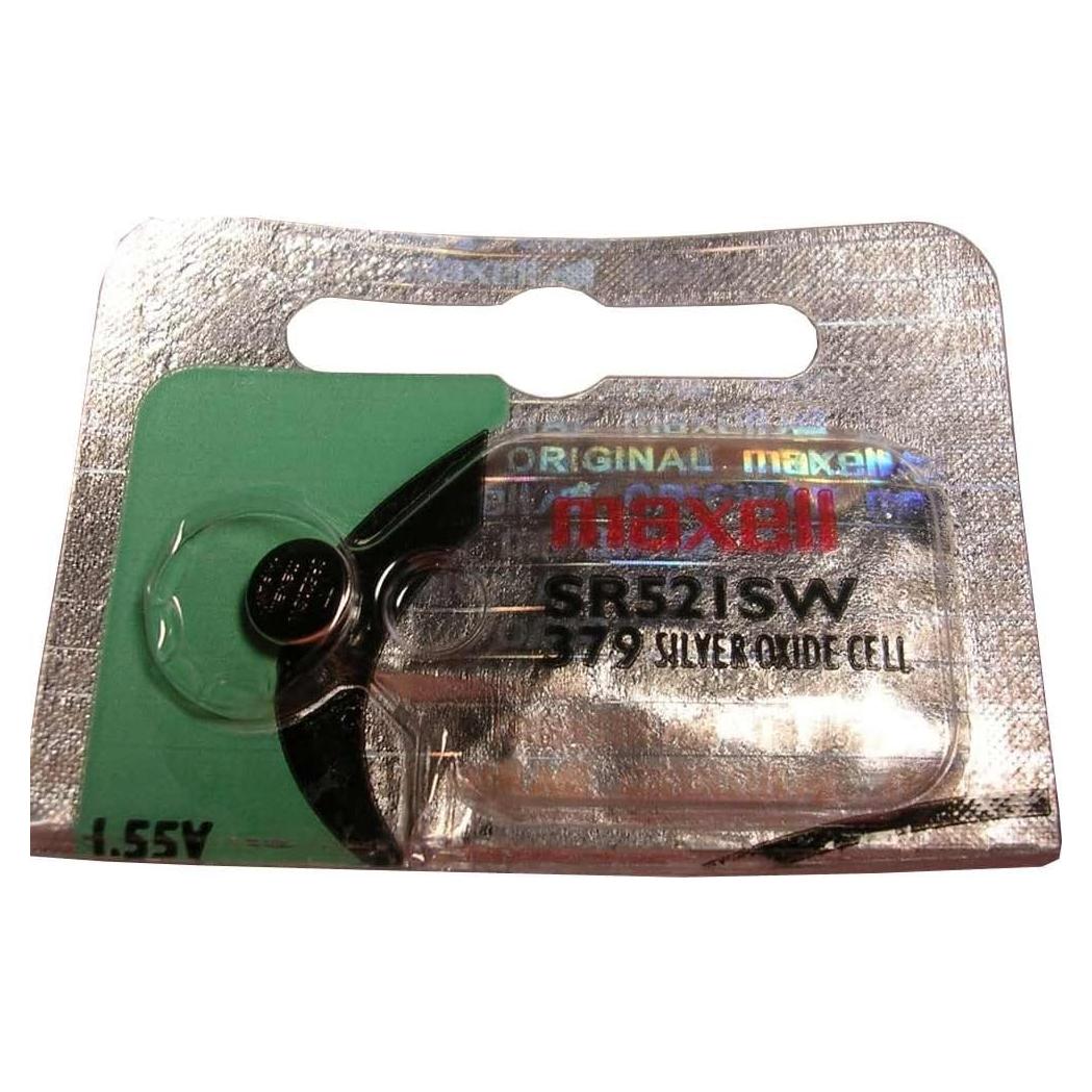 Maxell SR521SW SR63 SG0 SR521 379 Silver Oxide Watch Battery