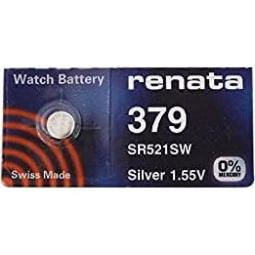 Batería de Reloj Renata 379 SR521SW 1.5V - 10 Unidades