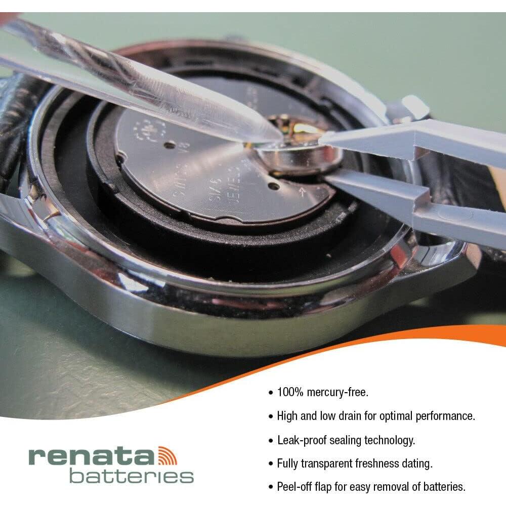 Baterías de Óxido de Plata Renata 303 SR44SW - 1.55V (2 Unidades)