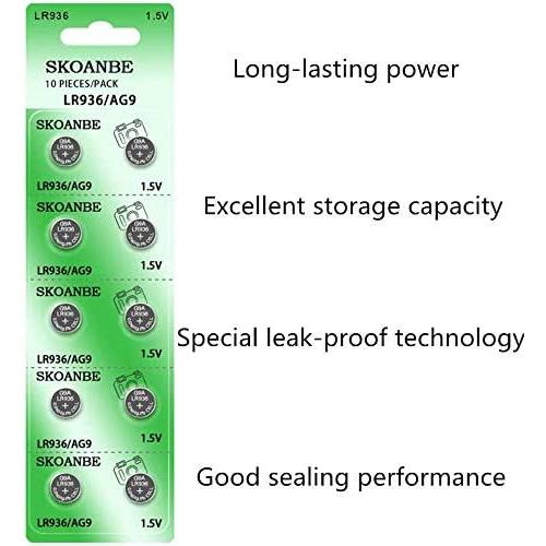 Baterías de Reloj SKOANBE SR936SW 394 - Paquete de 20 Unidades