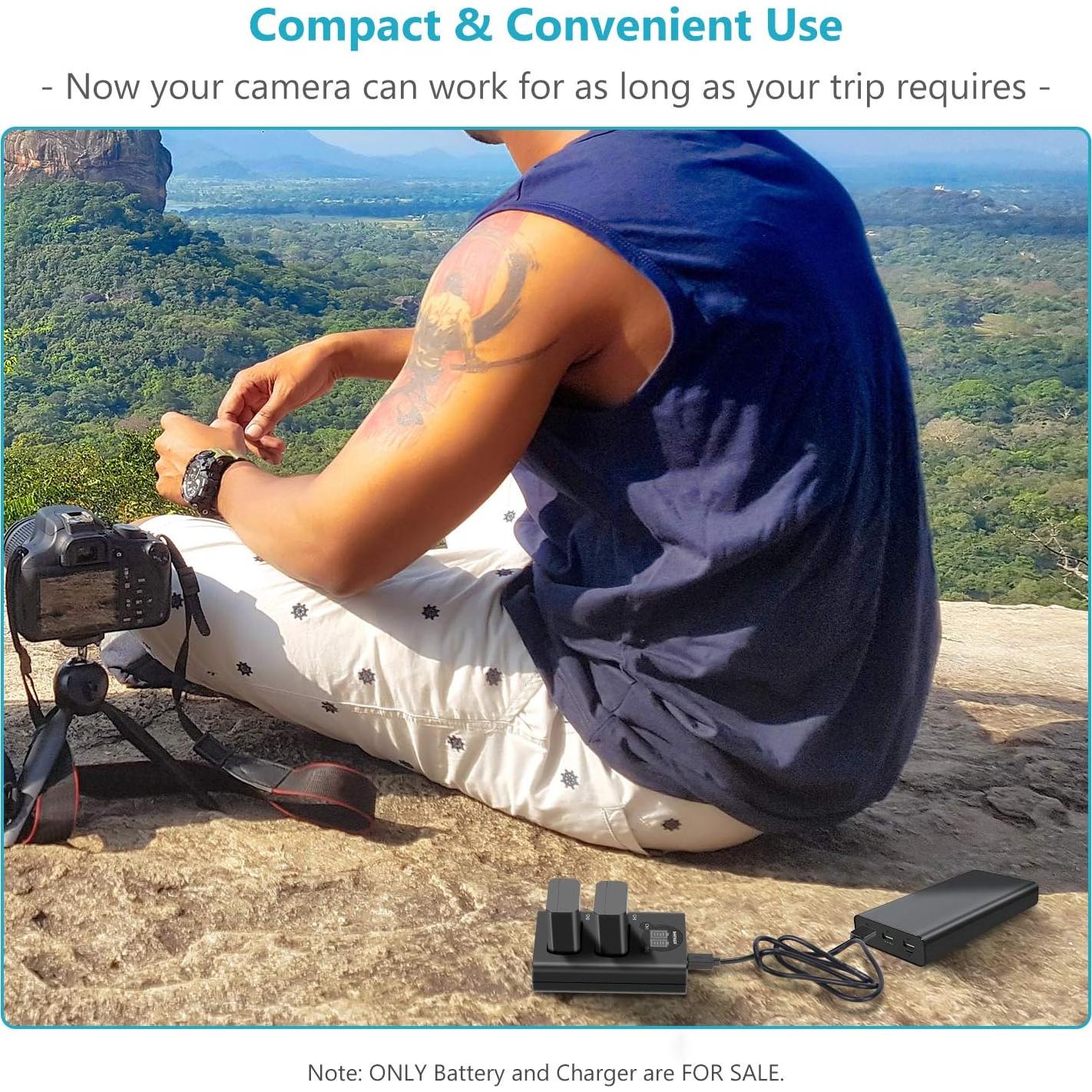 Cargador Doble NEEWER NP-FW50 + 2 Baterías 1100mAh para Sony