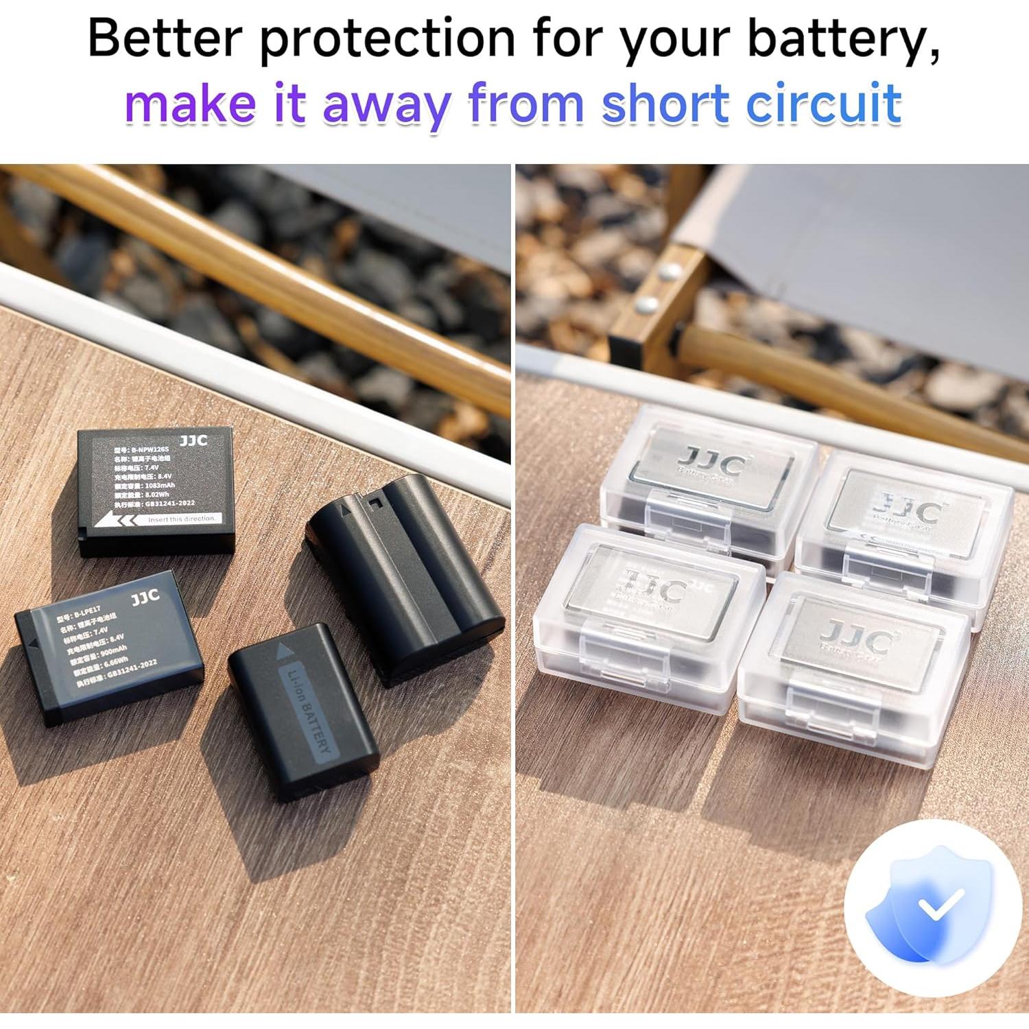 Caja de batería JJC BC-4K para cámaras y baterías AA/AAA