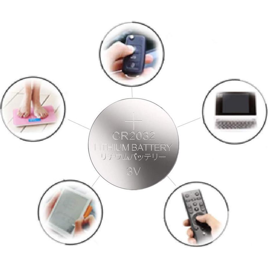 Baterías de Botón SKOANBE 10PCS LR44 + 8PCS CR2032 3V