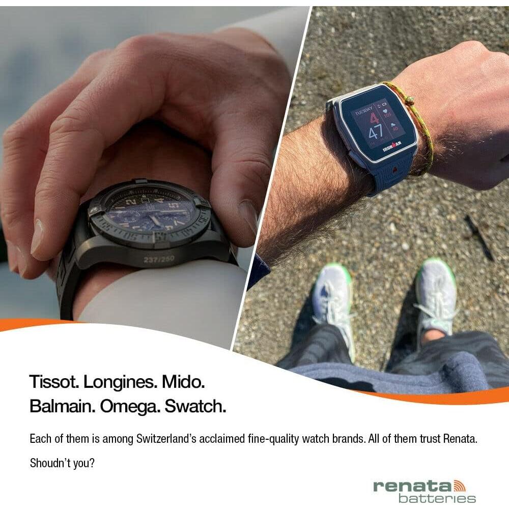 Baterías de Óxido de Plata Renata 376 SR626W - 1.55V (2 Unidades)