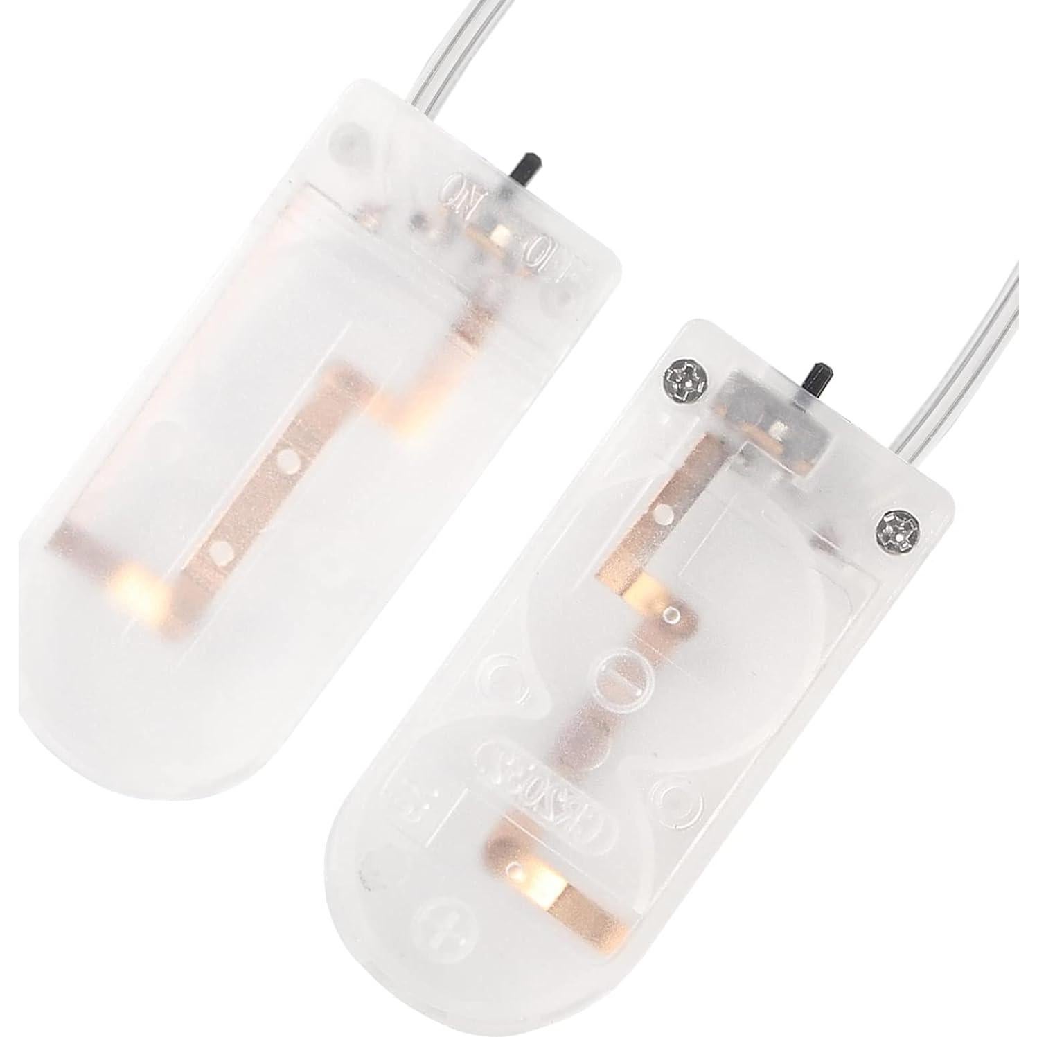 10 Soportes de Batería CR2032 con Interruptor ON-OFF DORHEA