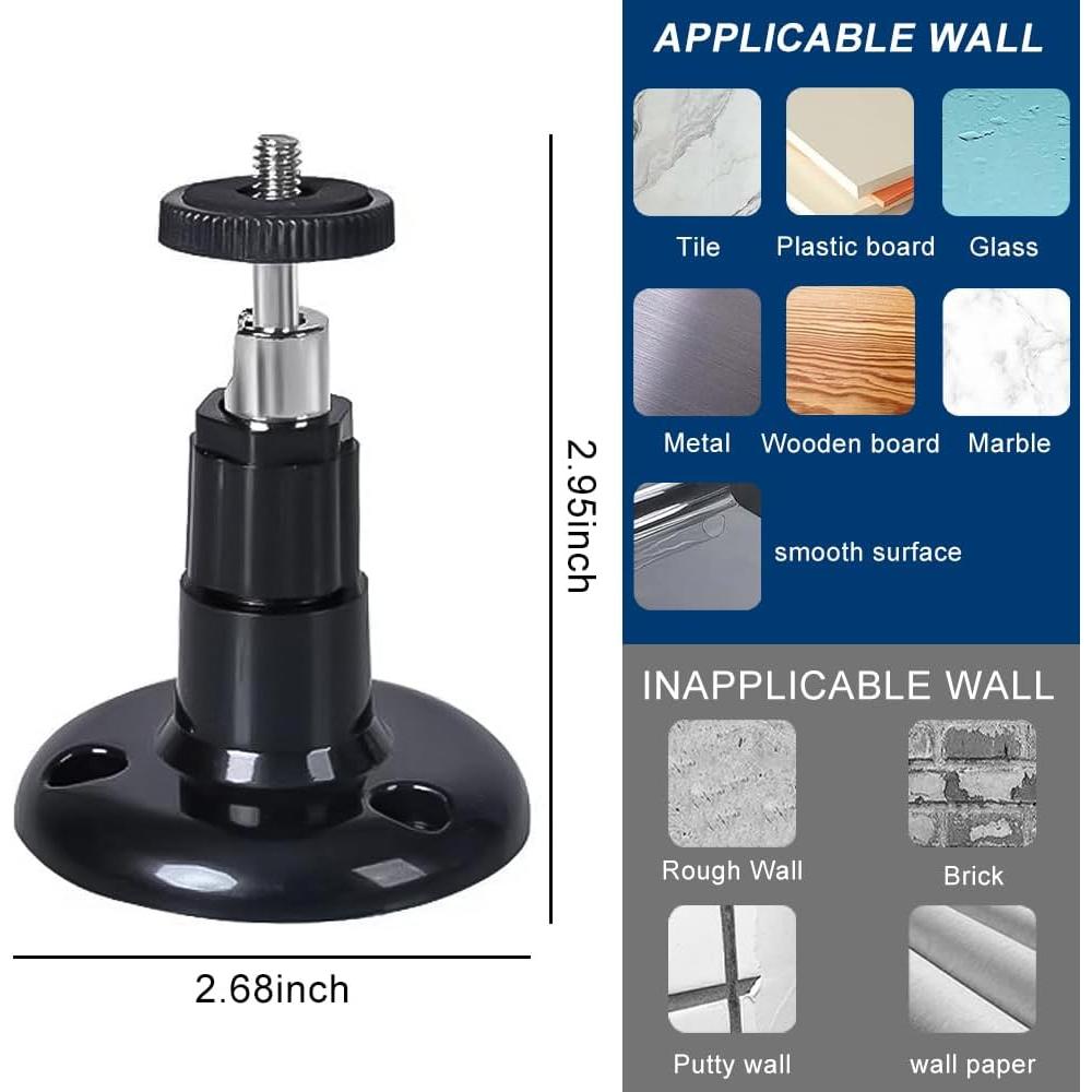 Soporte de Montaje en Pared para Cámara de Seguridad - 3 Paquetes