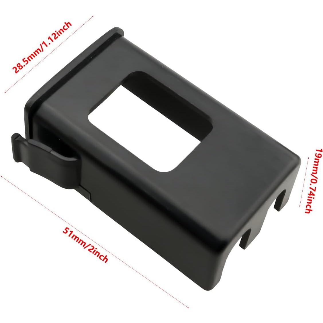 Soporte de Batería EQ-7545R 2PCS Plástico Negro