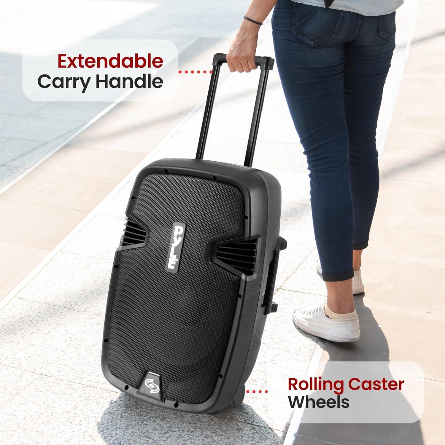 Altavoz PA Bluetooth Pyle PPHP1299WU.5 - 1000W, 12" Subwoofer