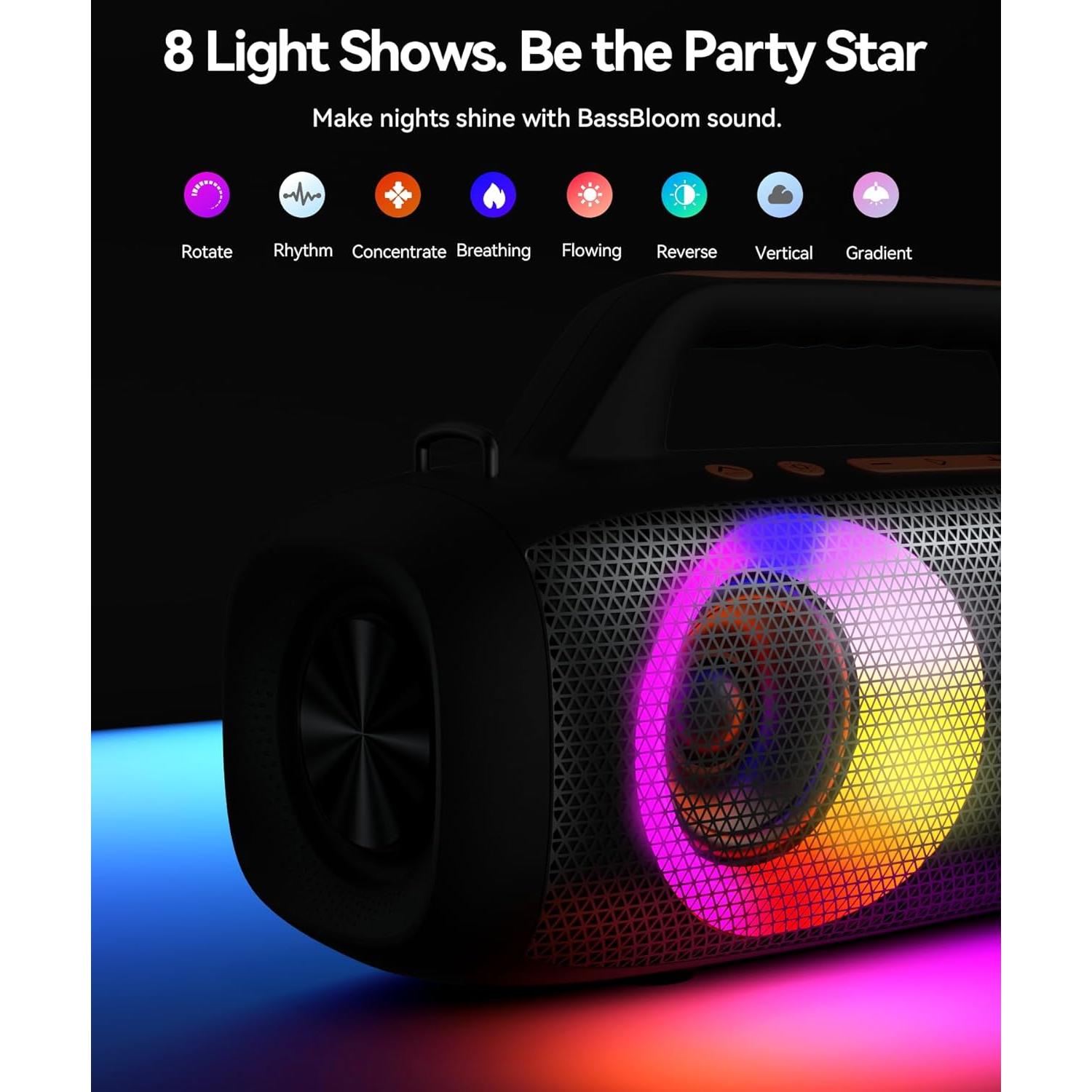 Altavoz Bluetooth Portátil BassBloom ROAR 1 60W IPX6 24H