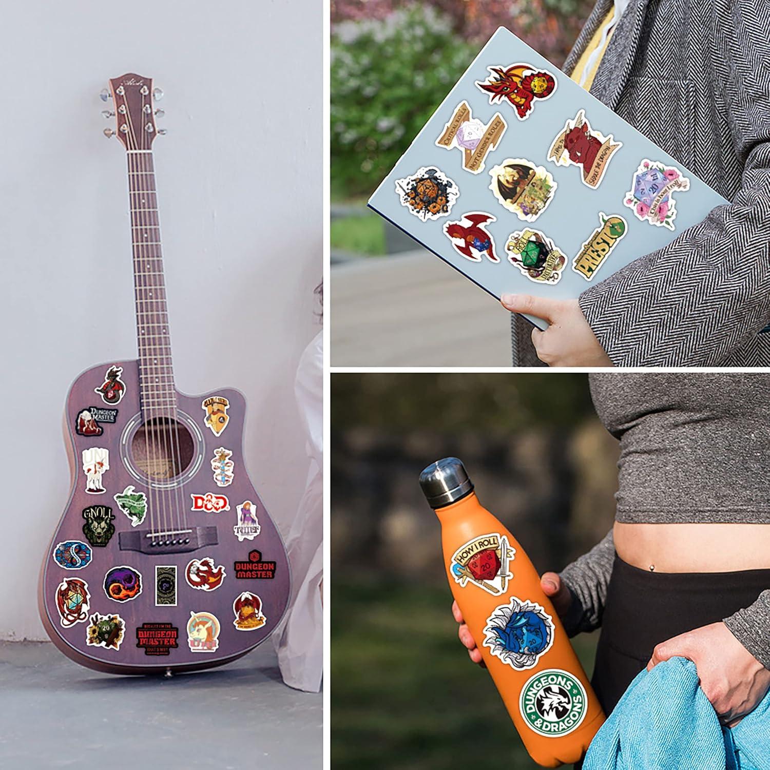 Pegatinas Dungeons y Dragones YOYEE - 100 Pcs Vinilo Impermeable