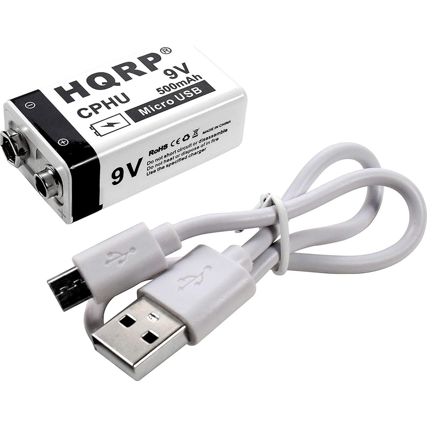 Baterías Recargables HQRP 9V 400mAh LI-ION 4-Pack