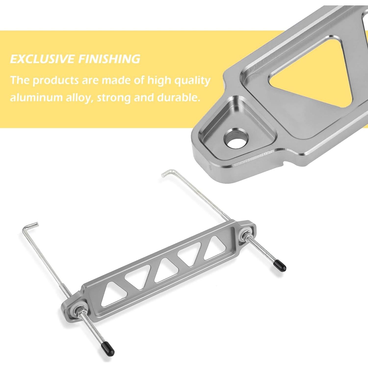 Soporte de Batería Aokdom Universal de Aluminio Plata 207mm