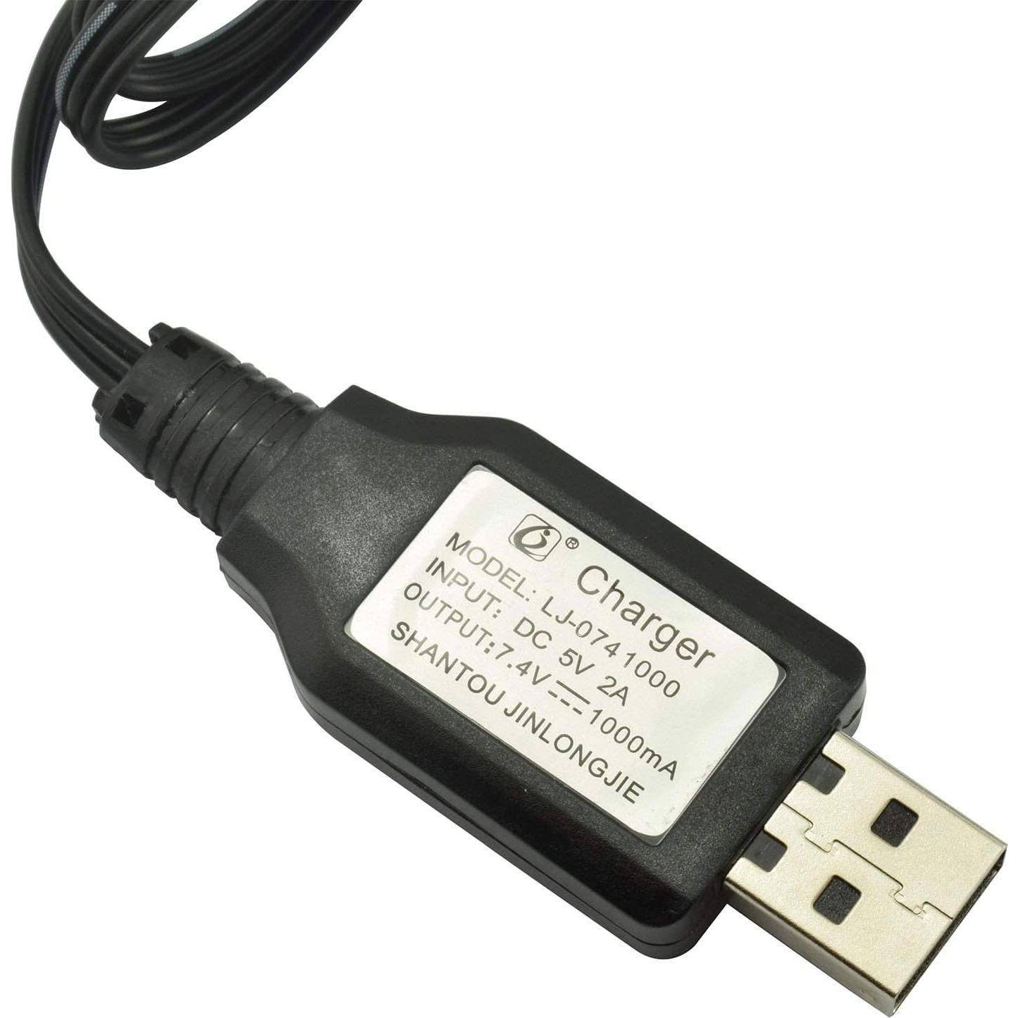 Cable de Carga USB 7.4V TAODAN XH-3P para Batería Lipo