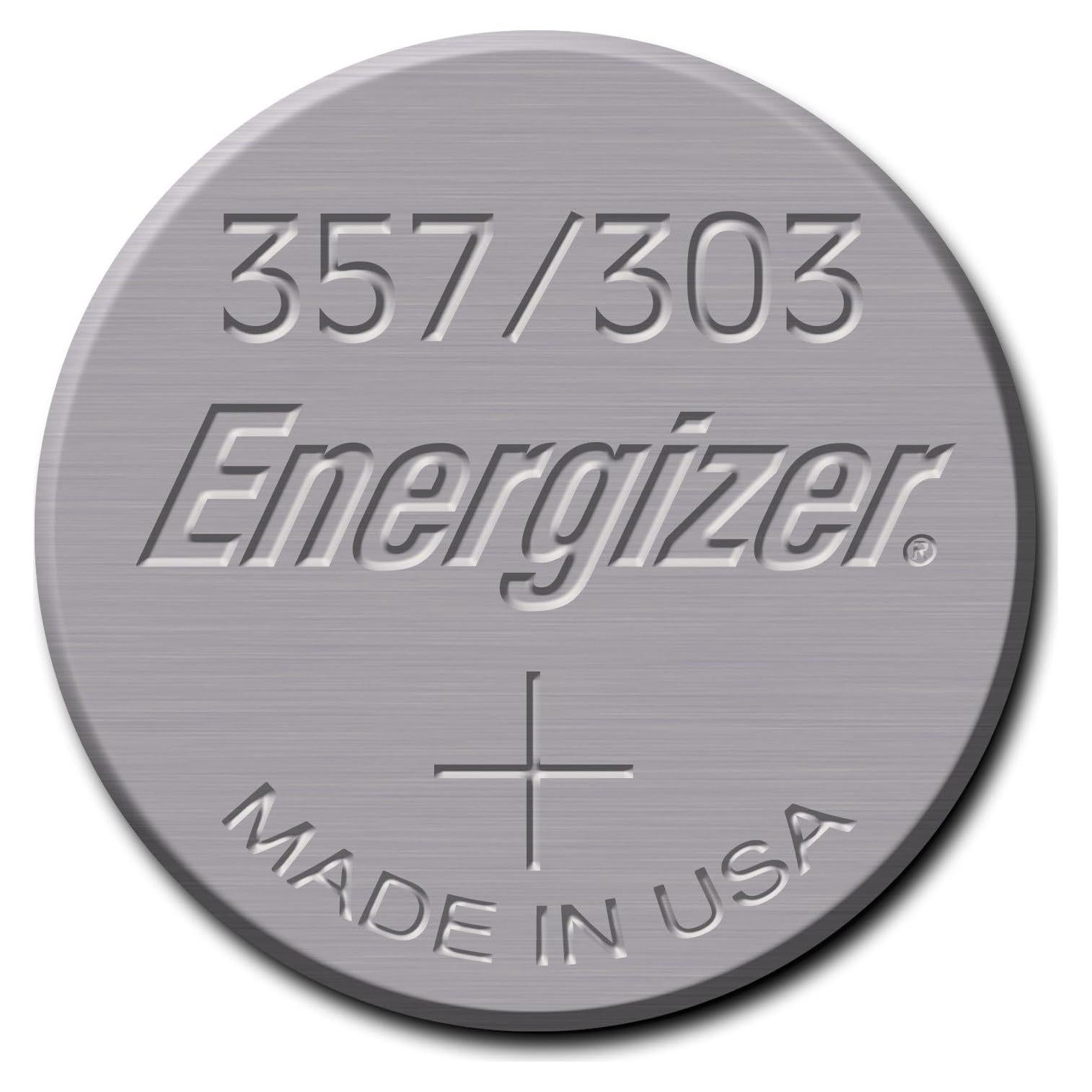 Batería de botón Energizer 357 SR44 Óxido de Plata 1.55V