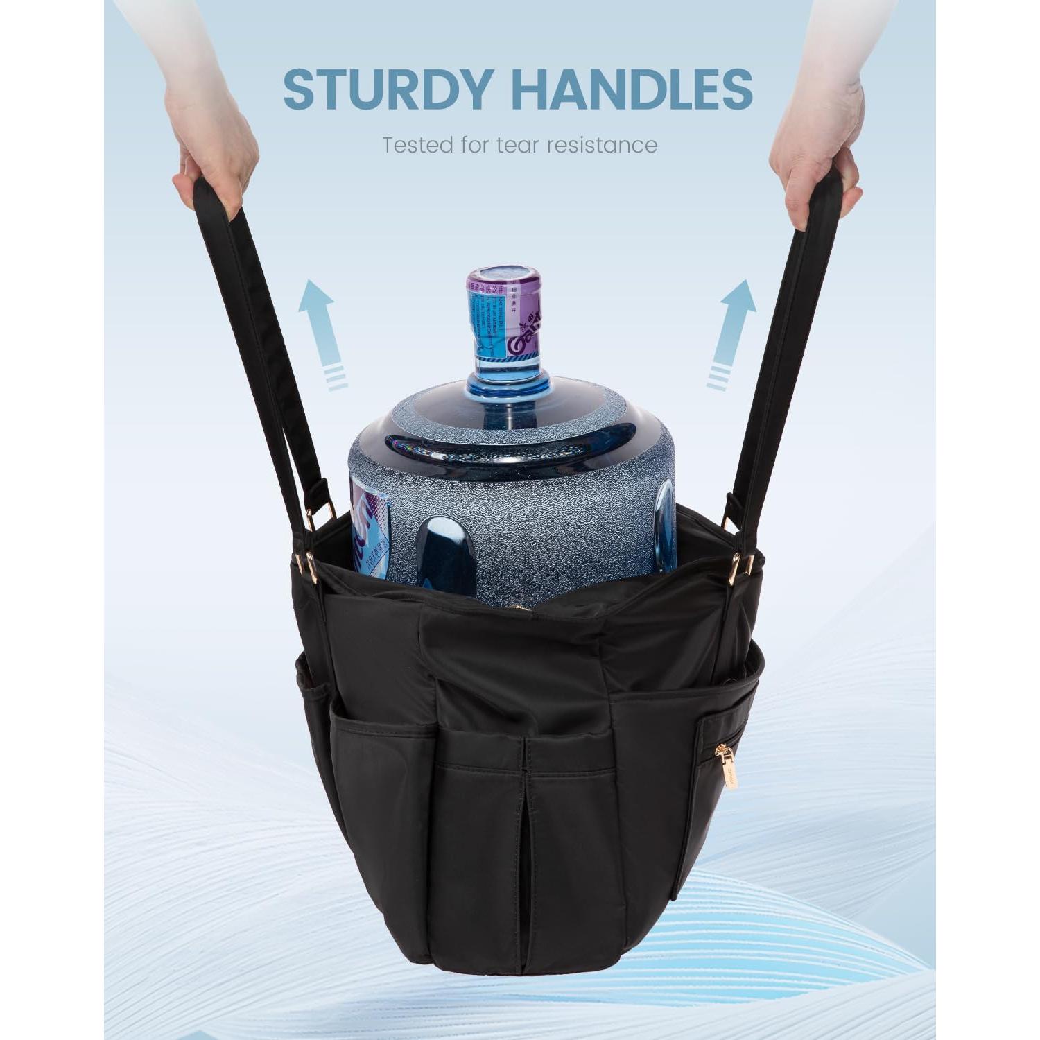 Bolsa Tote LOVEVOOK para Laptop 39.6 cm Negra con Bolsillos